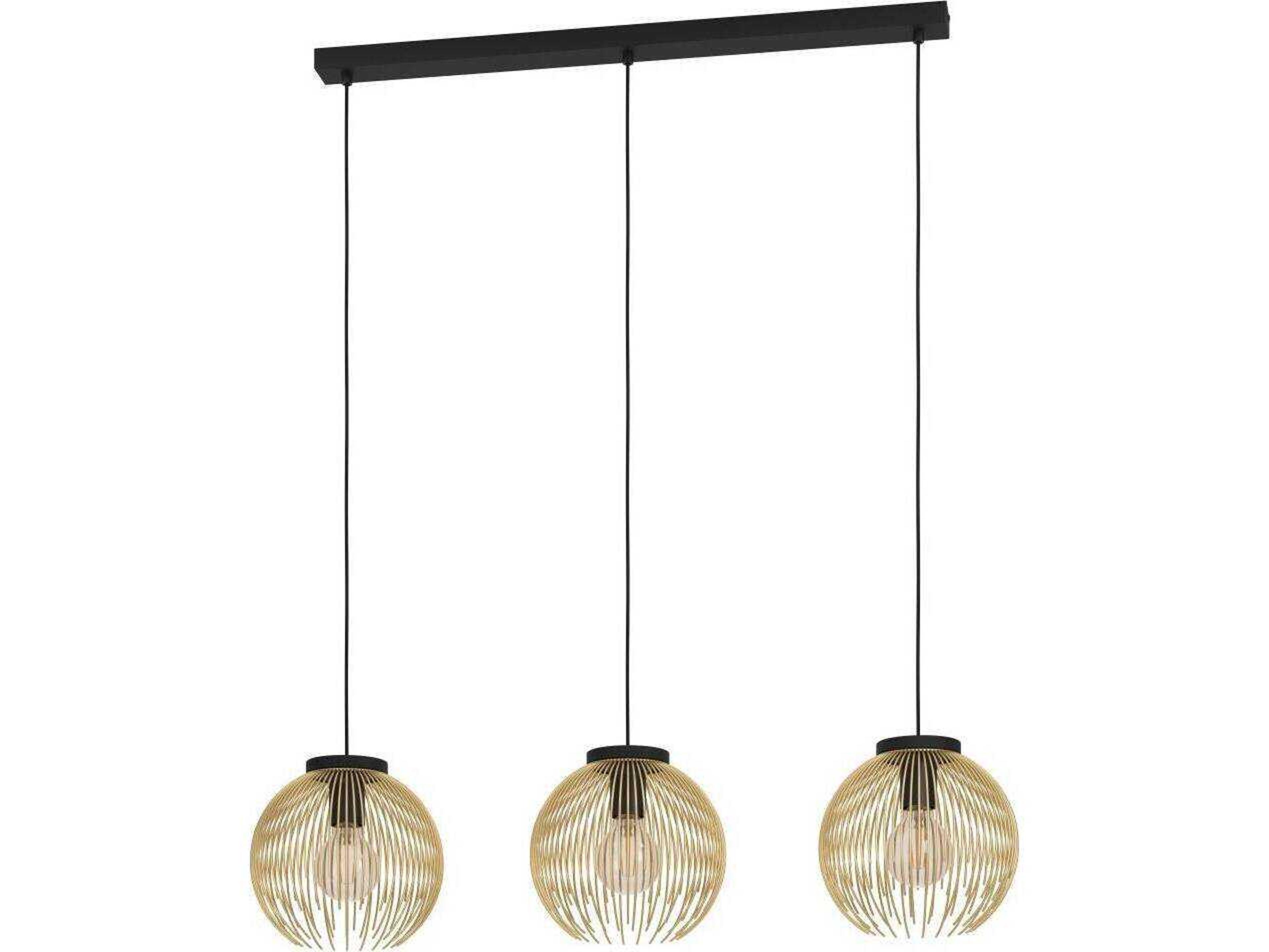Eglo Venezuela 3-Light Black Island Pendant