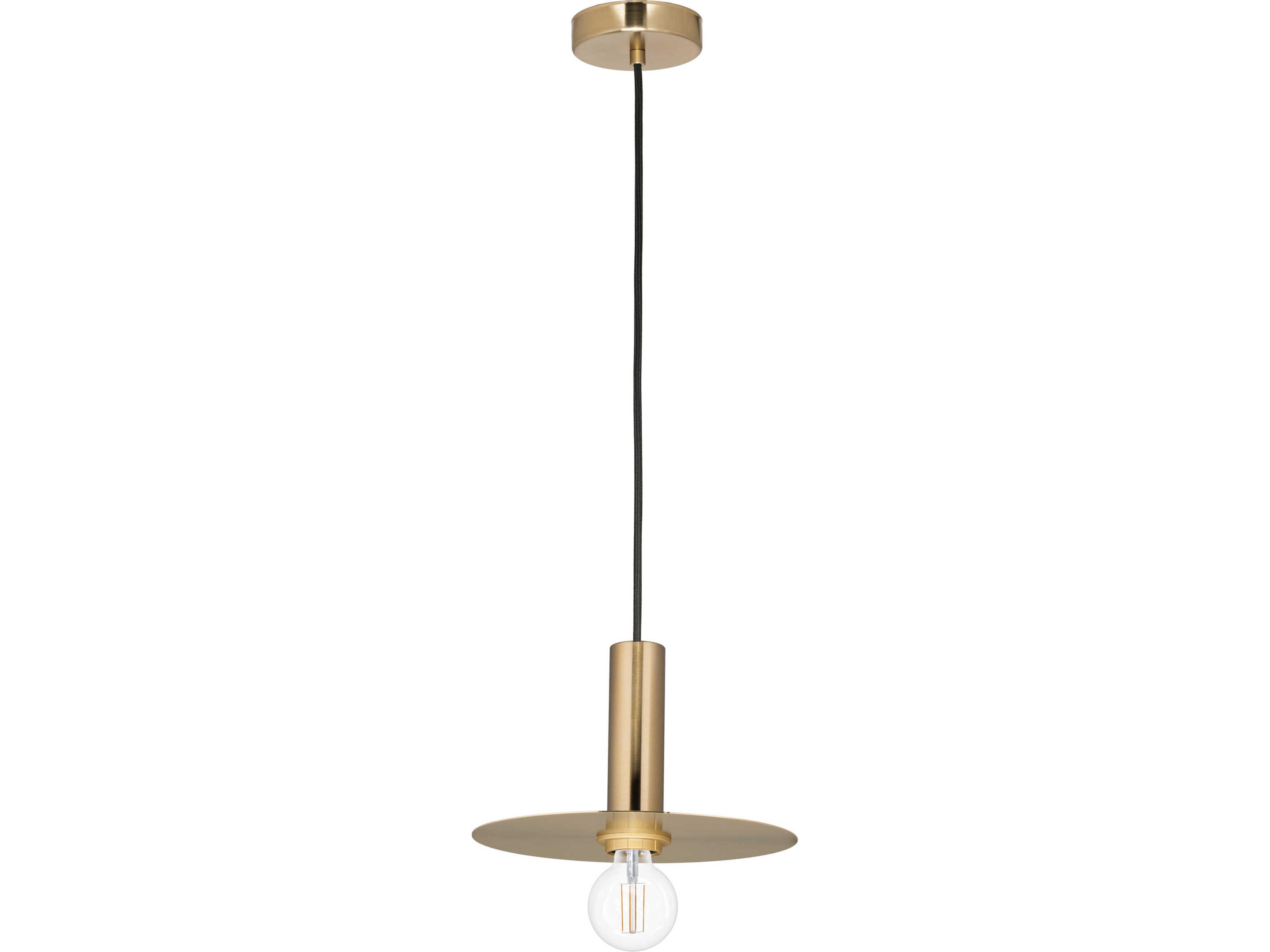 Escandell 1-Light Brushed Gold Mini Pendant