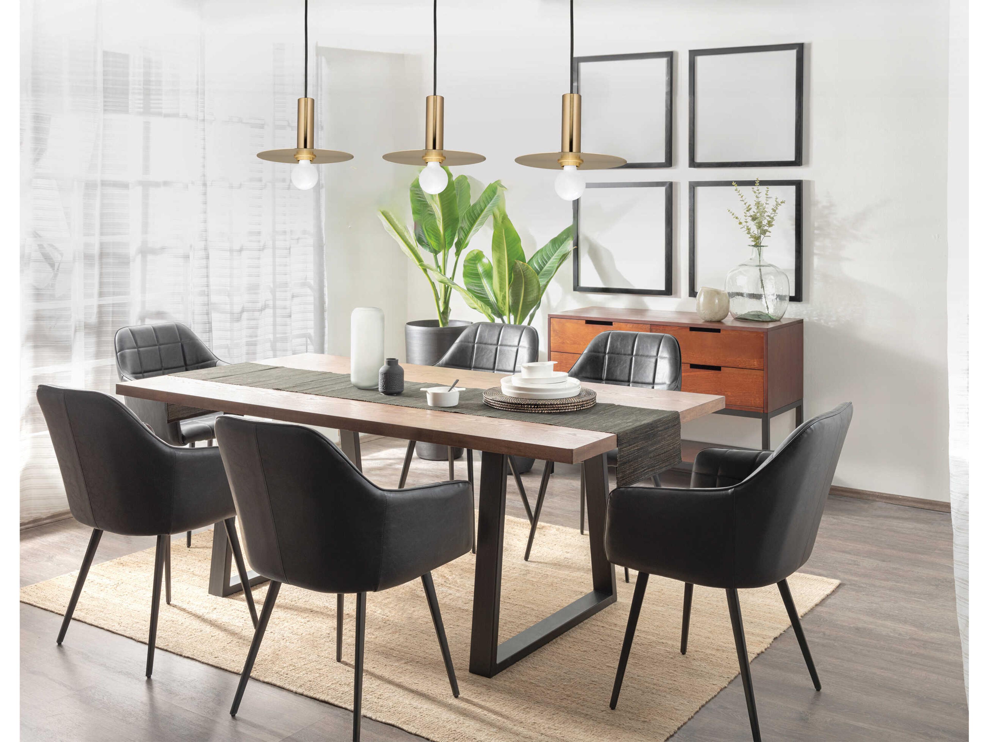 Eglo Escandell 1-Light Brushed Gold Mini Pendant