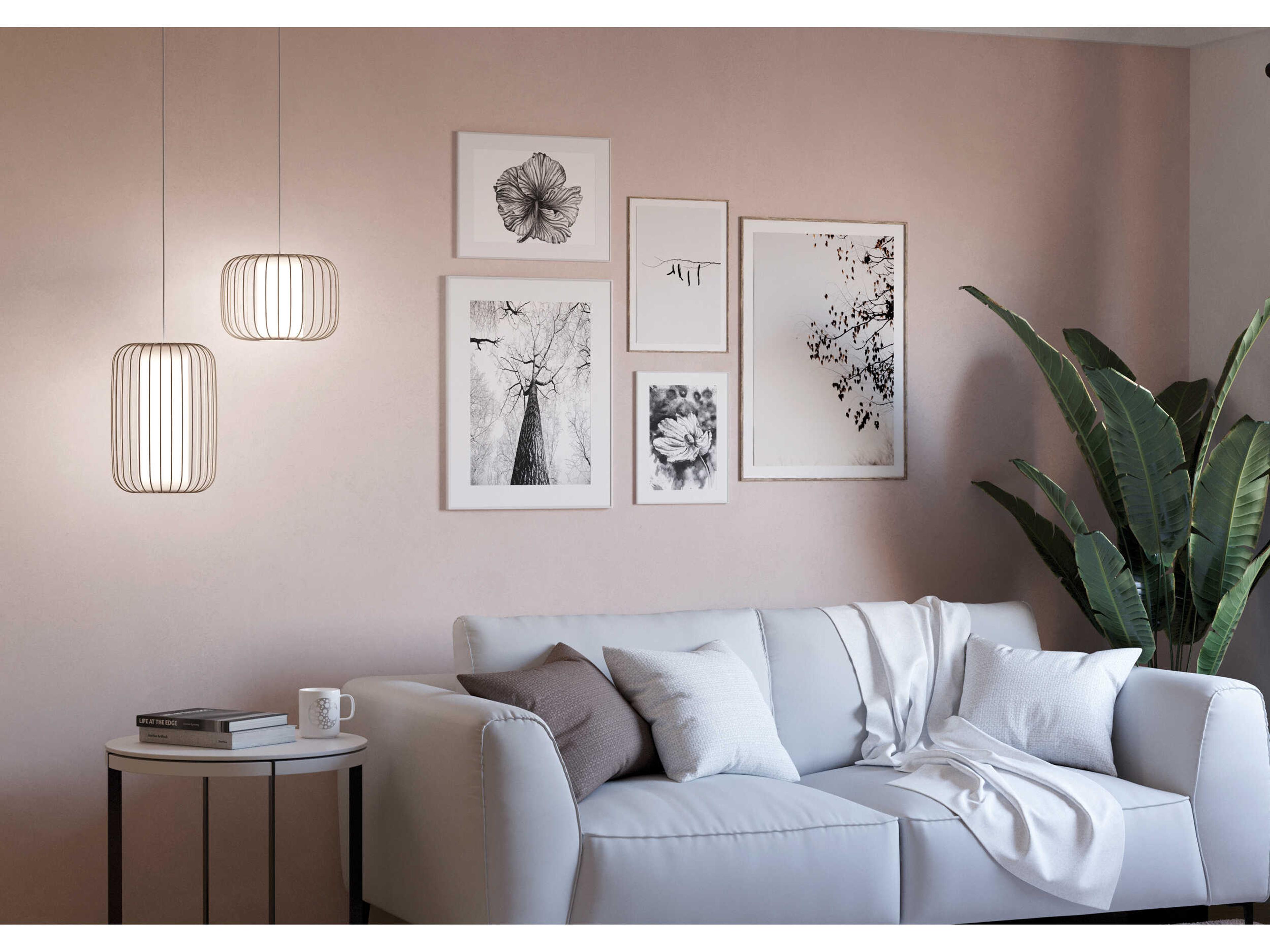 Eglo Terrarosa 1-Light Light Sand Brown Mini Pendant