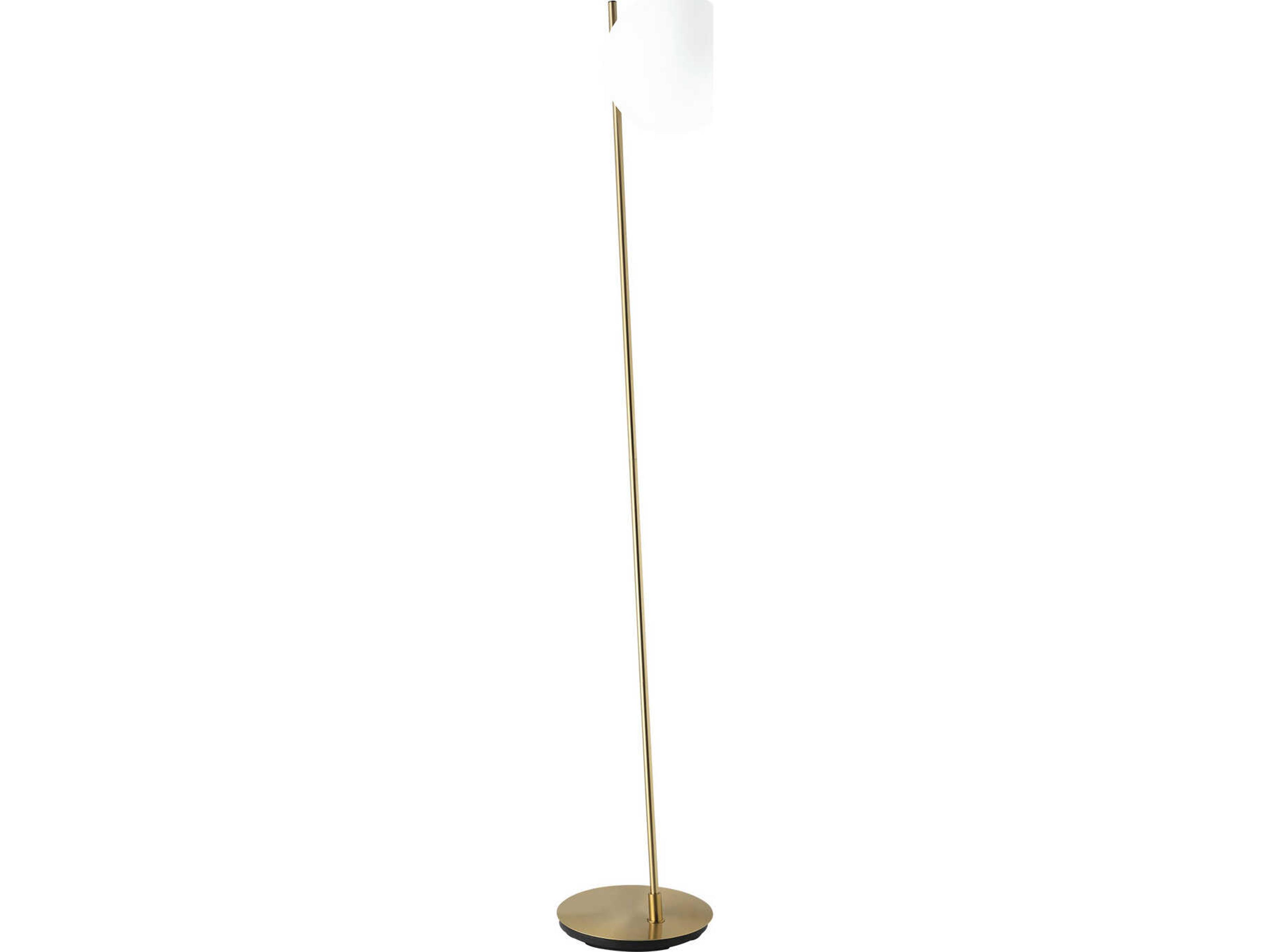 Eglo Rondo Brushed Gold White Glass Floor Lamp