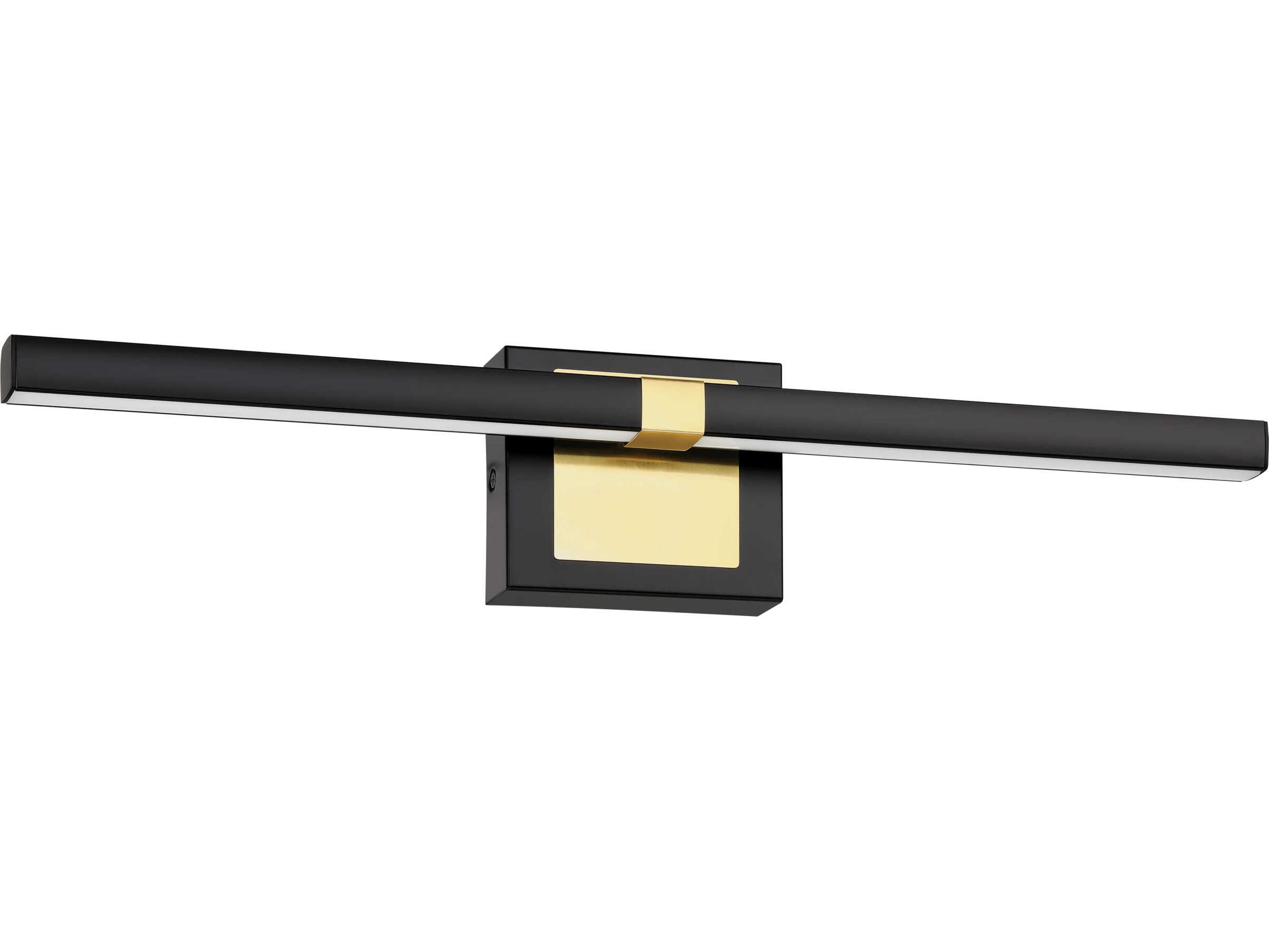 Eglo Pierro Matte Black Brushed Brass Vanity Light