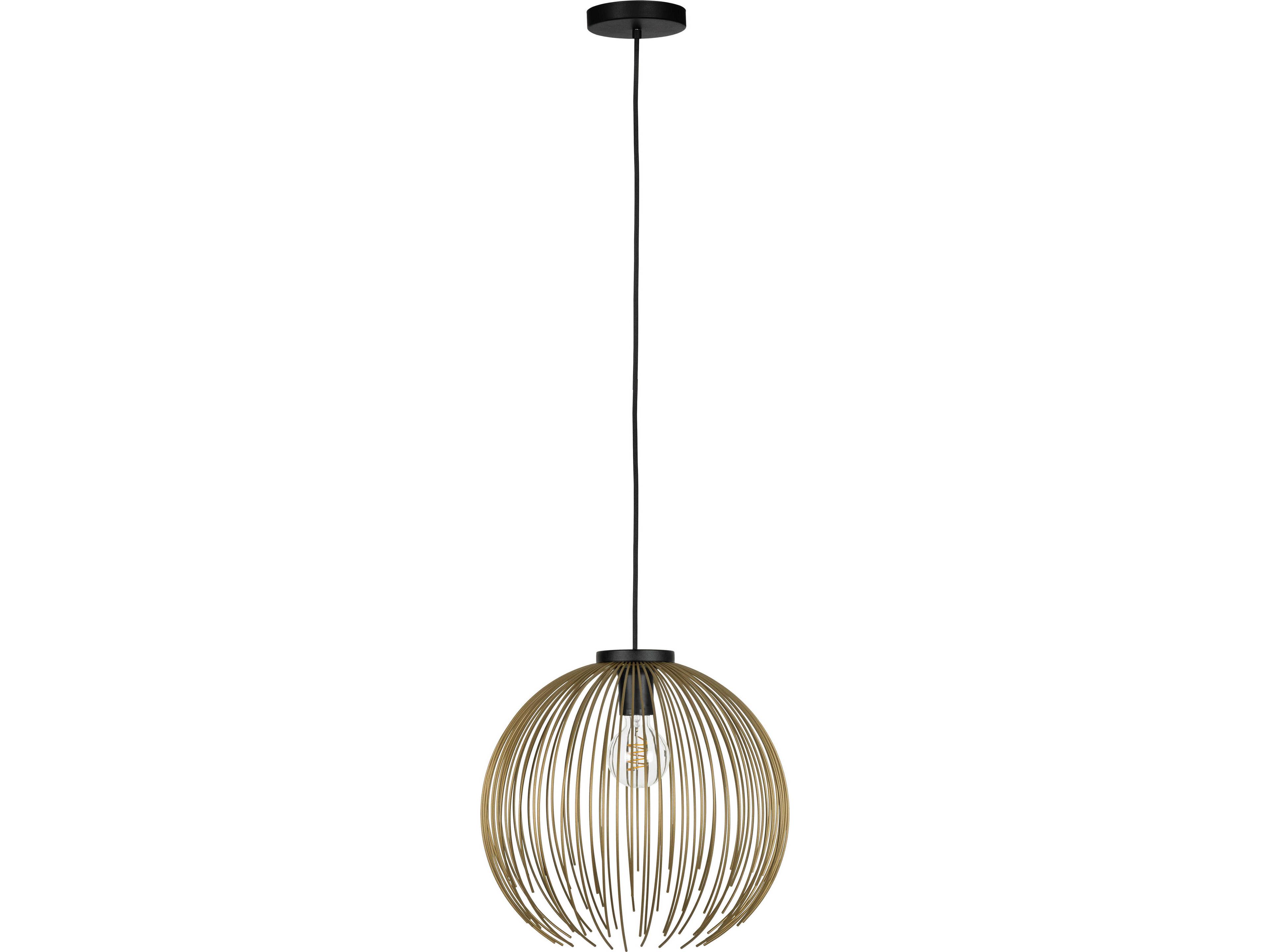 Eglo Venezuela 1-Light Black Gold Pendant