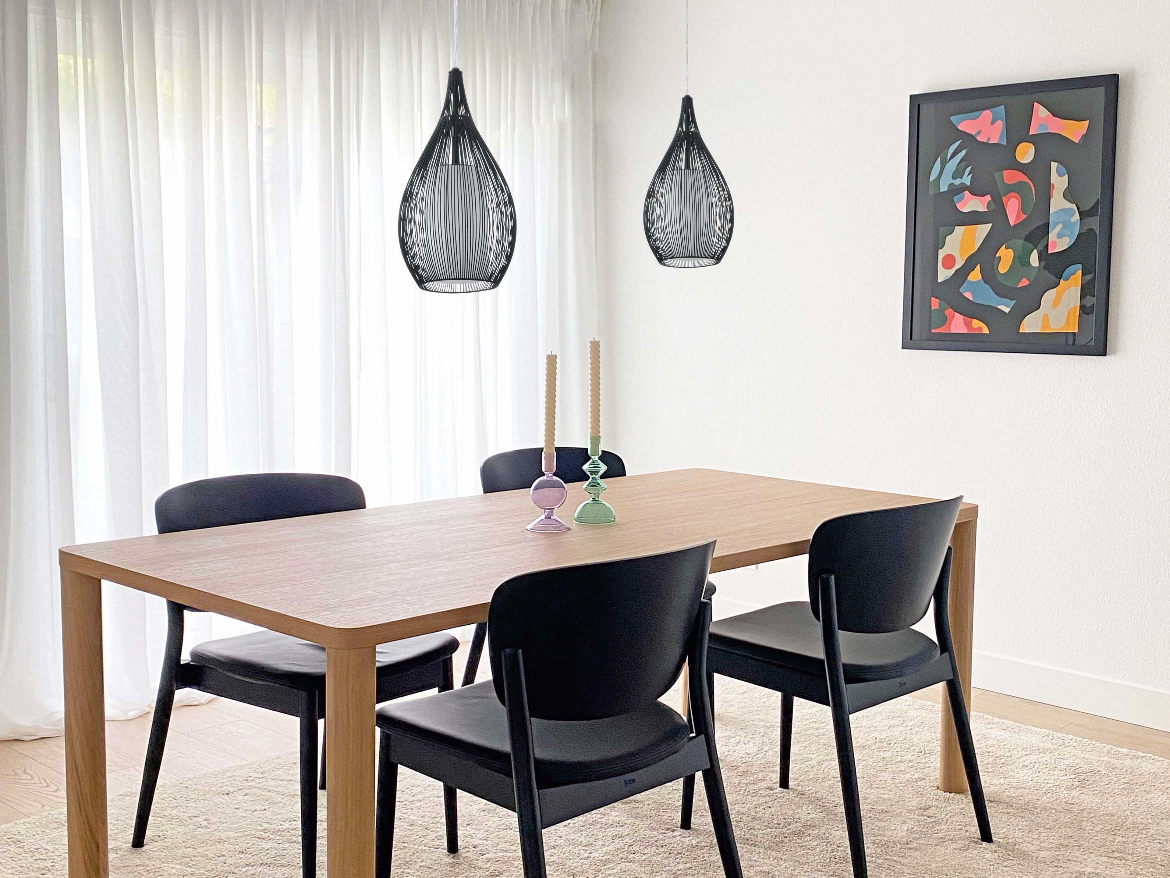 Eglo Razoni 1-Light Black Mini Pendant