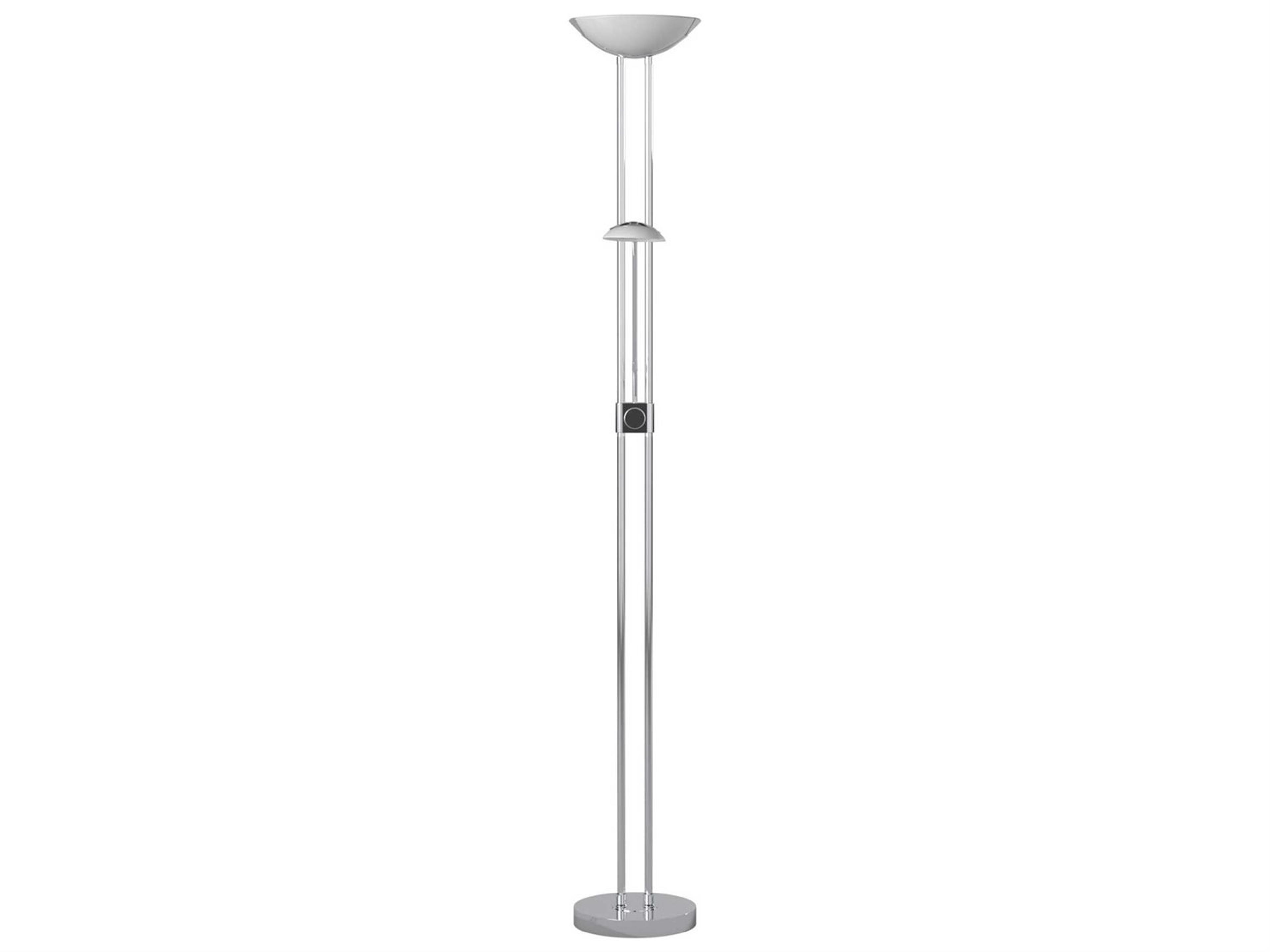 Eglo Baya Chrome Satin Glass Floor Lamp