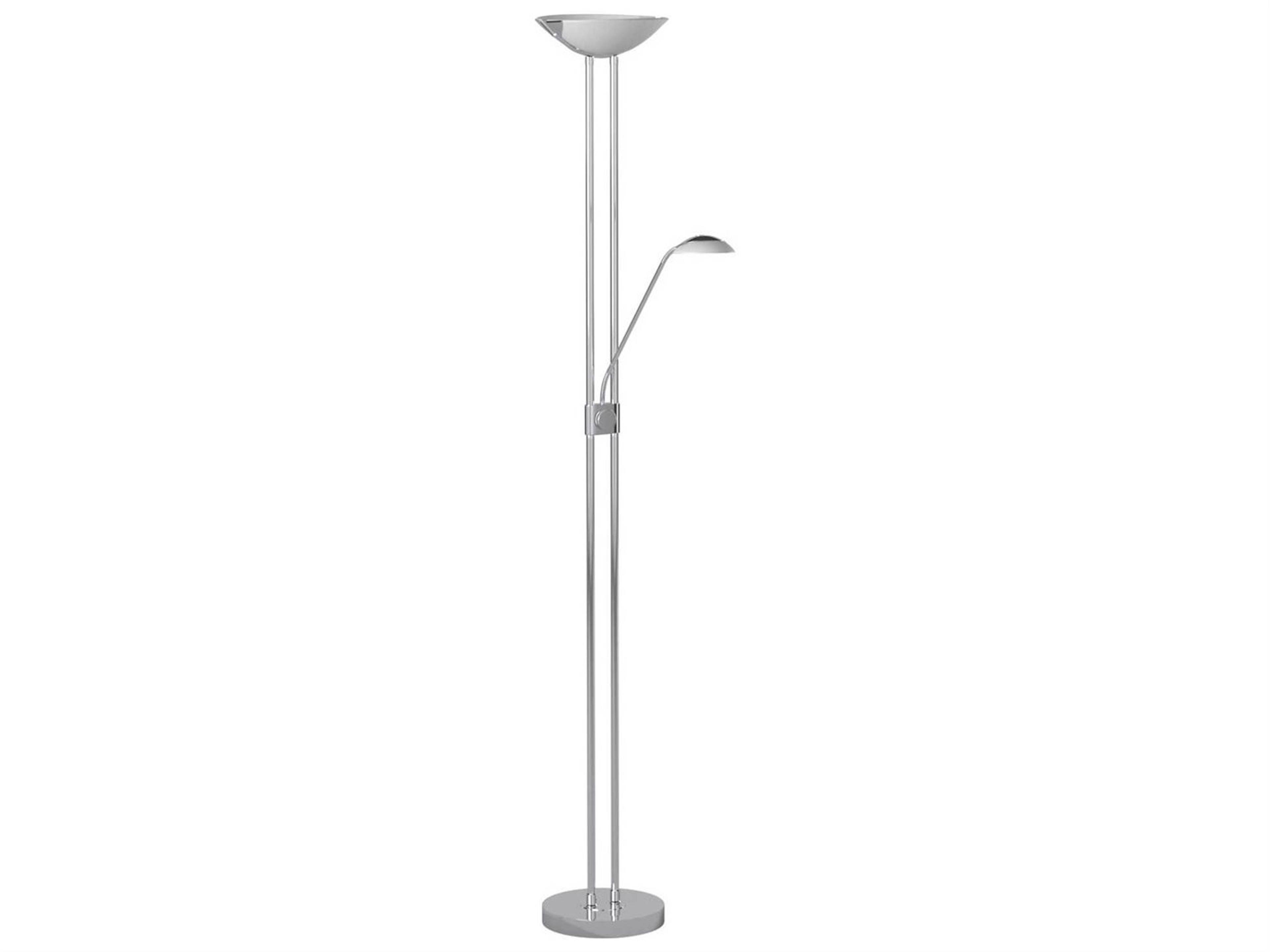 Eglo Baya Chrome Satin Glass Floor Lamp