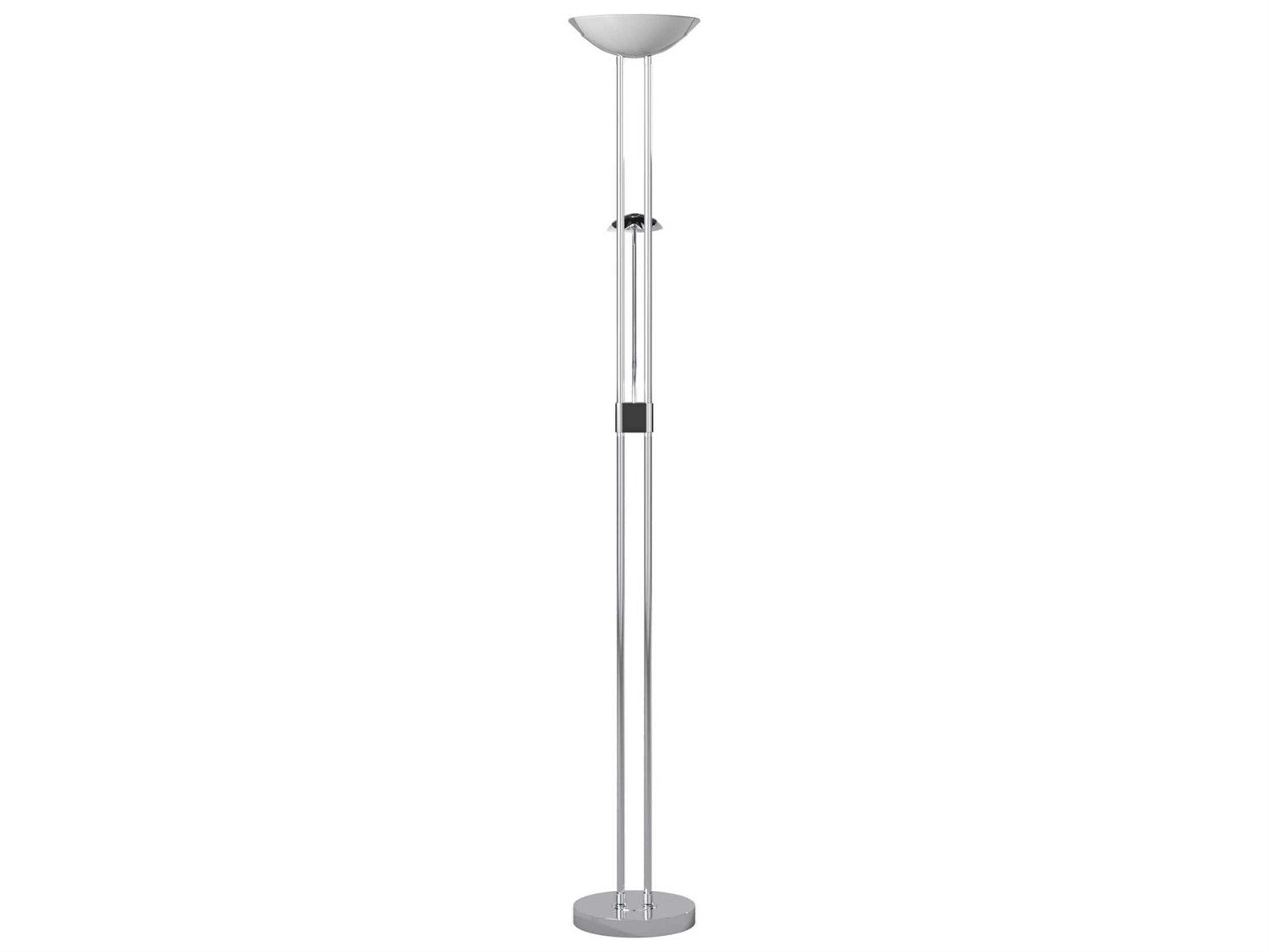 Eglo Baya Chrome Satin Glass Floor Lamp