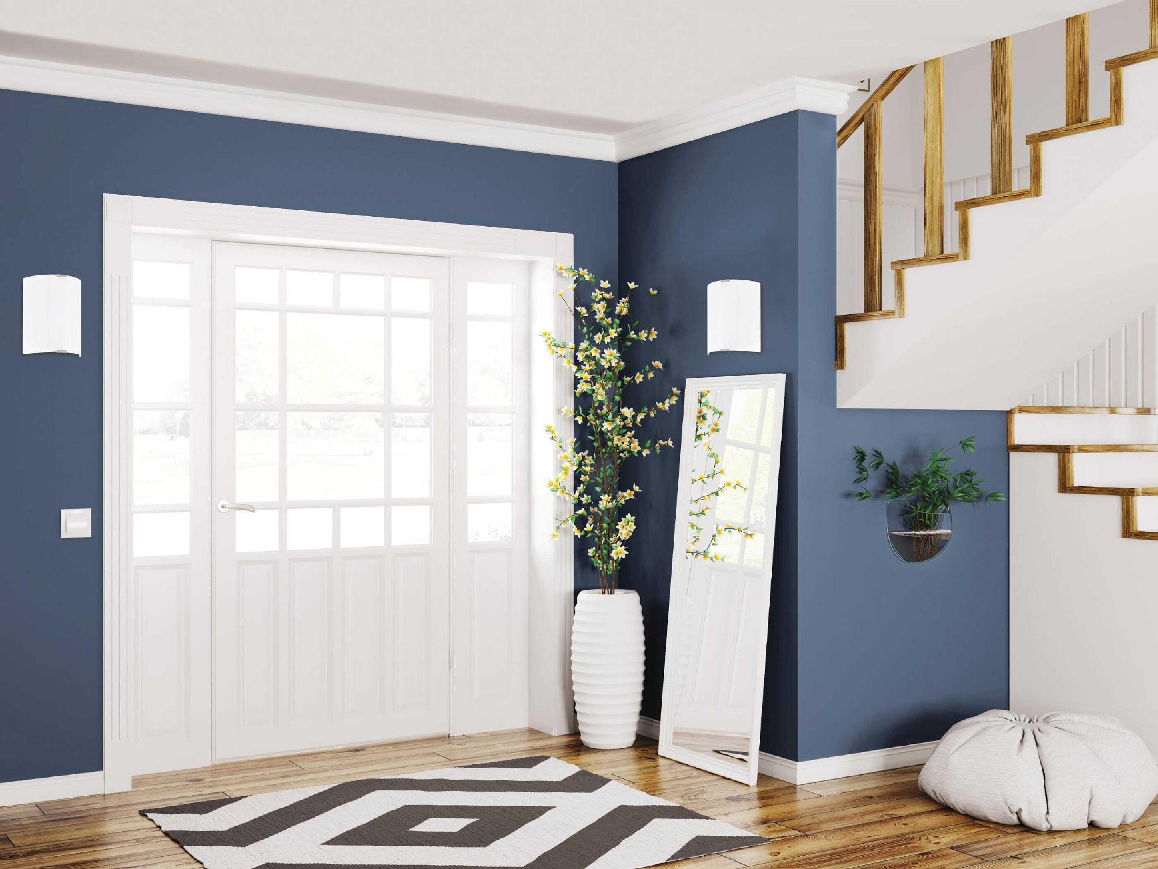 Eglo Grafik 1-Light Silver Wall Sconce