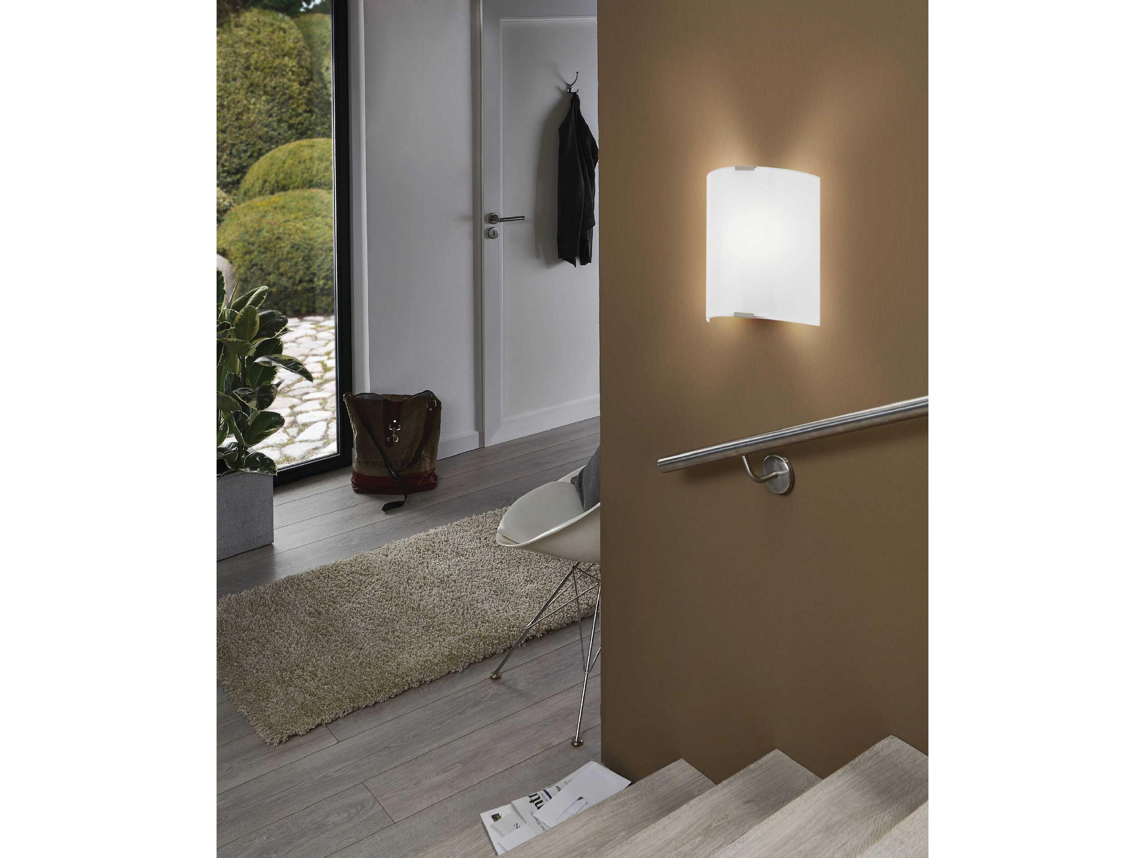 Eglo Grafik 1-Light Silver Wall Sconce