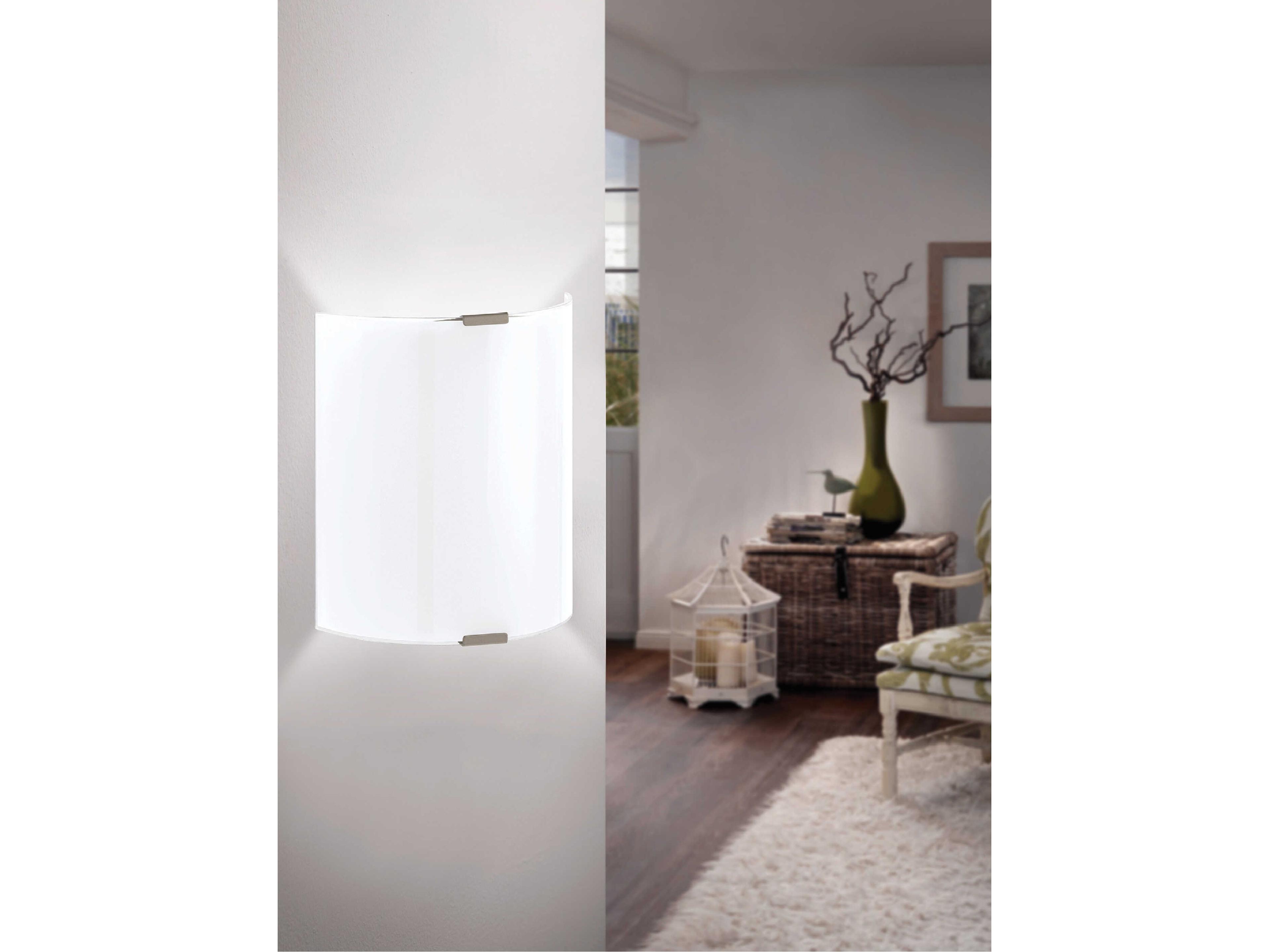 Eglo Grafik 1-Light Silver Wall Sconce