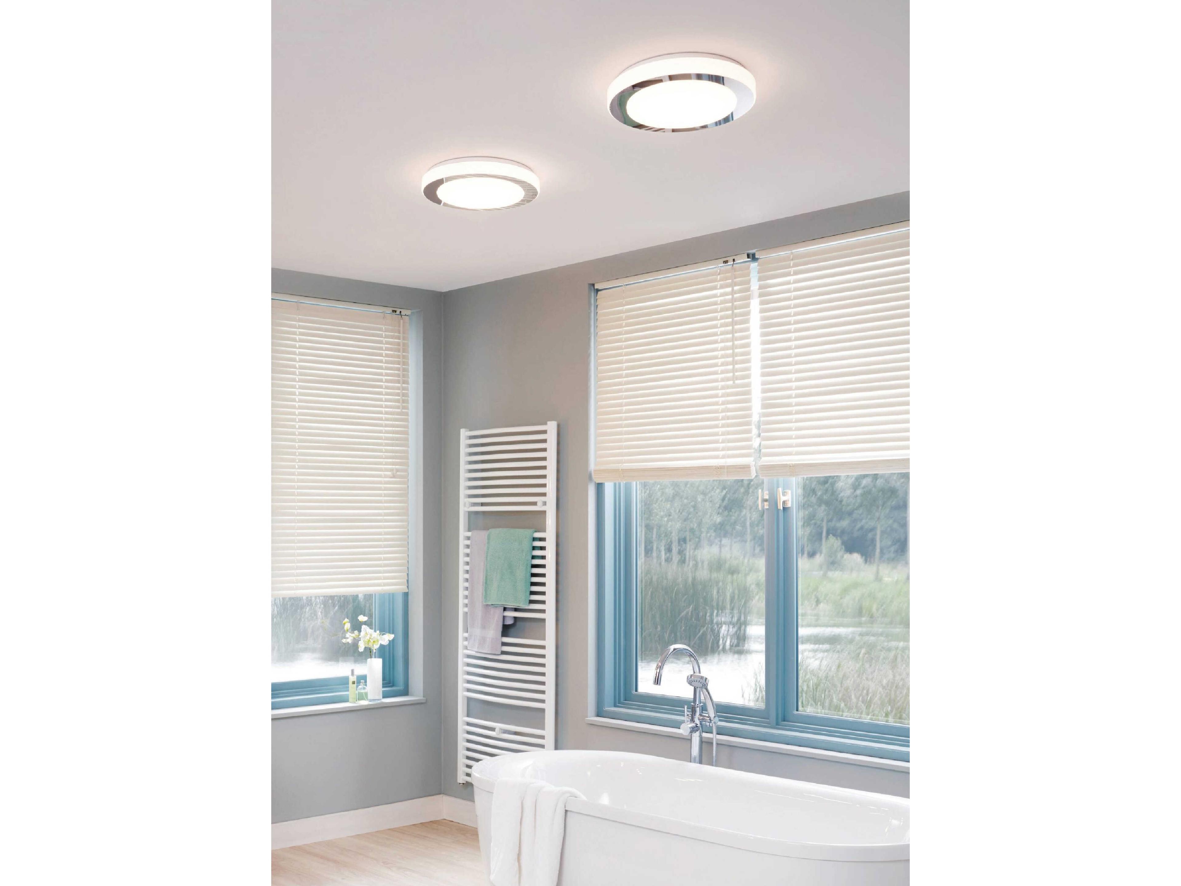 Eglo Carpi 1-Light Chrome Round Flush Mount