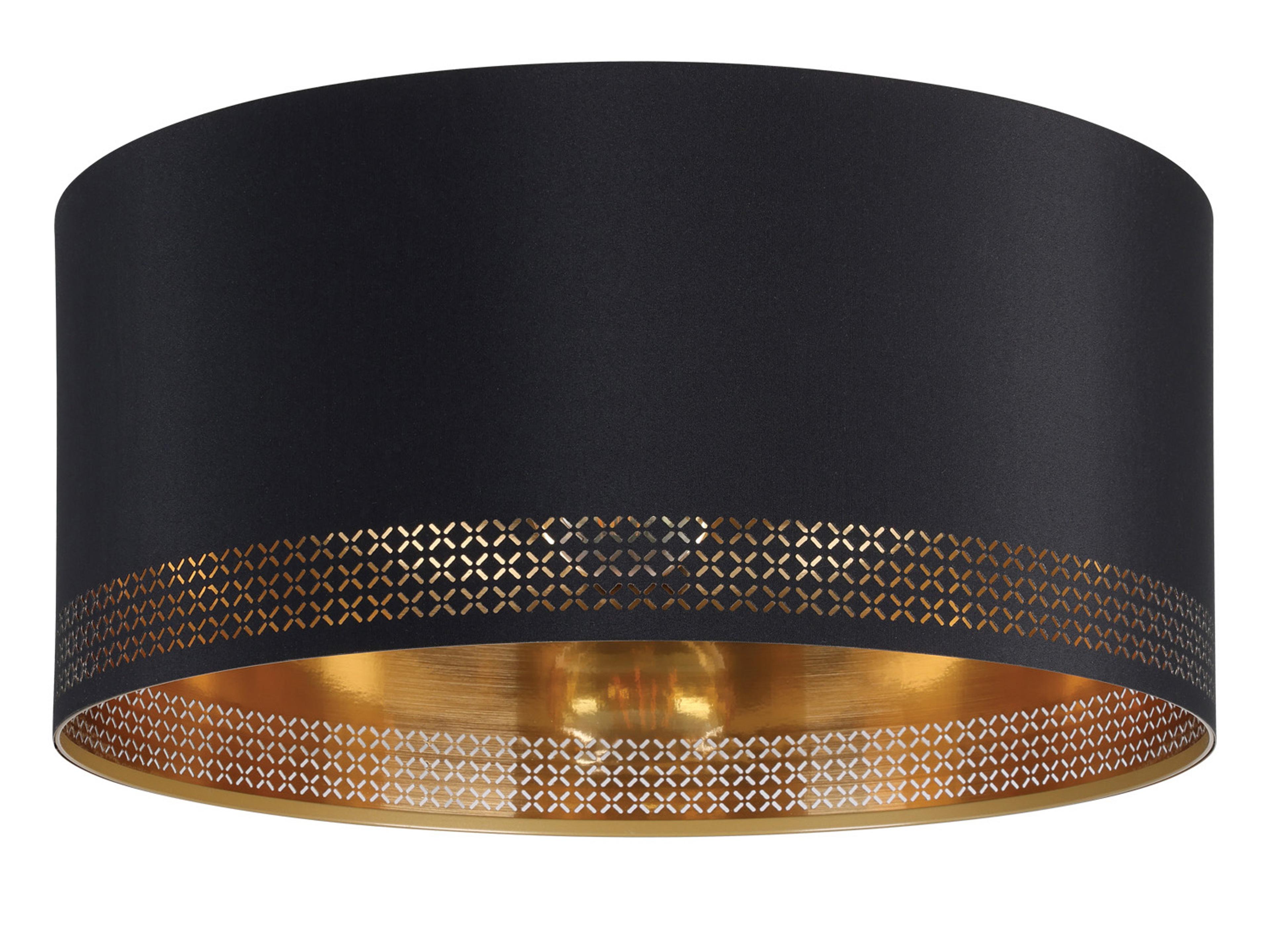 Esteperra 1-Light Black Drum Flush Mount