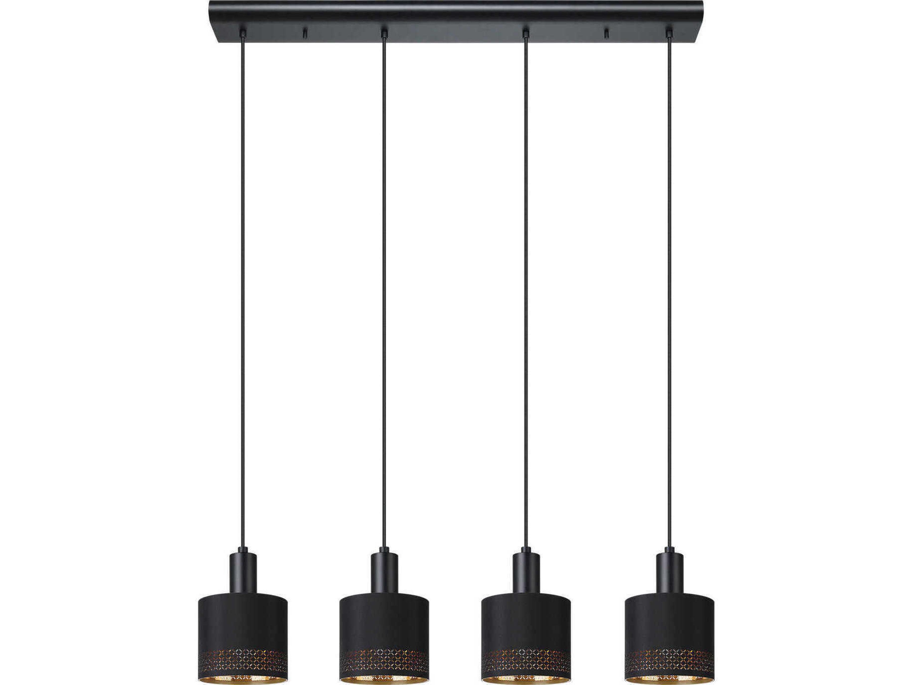 Esteperra 4-Light Black Island Pendant
