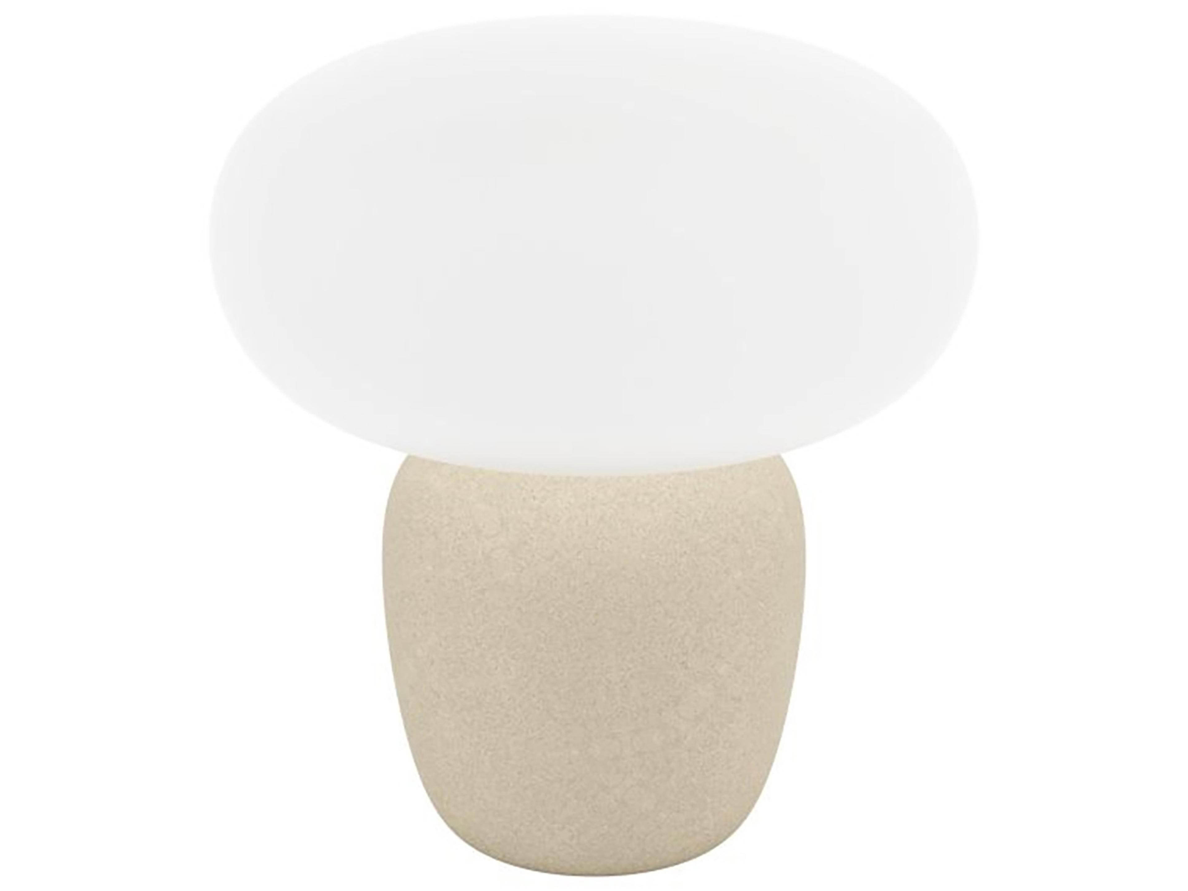 Cahuama Light Brown White Opal Glass Table Lamp