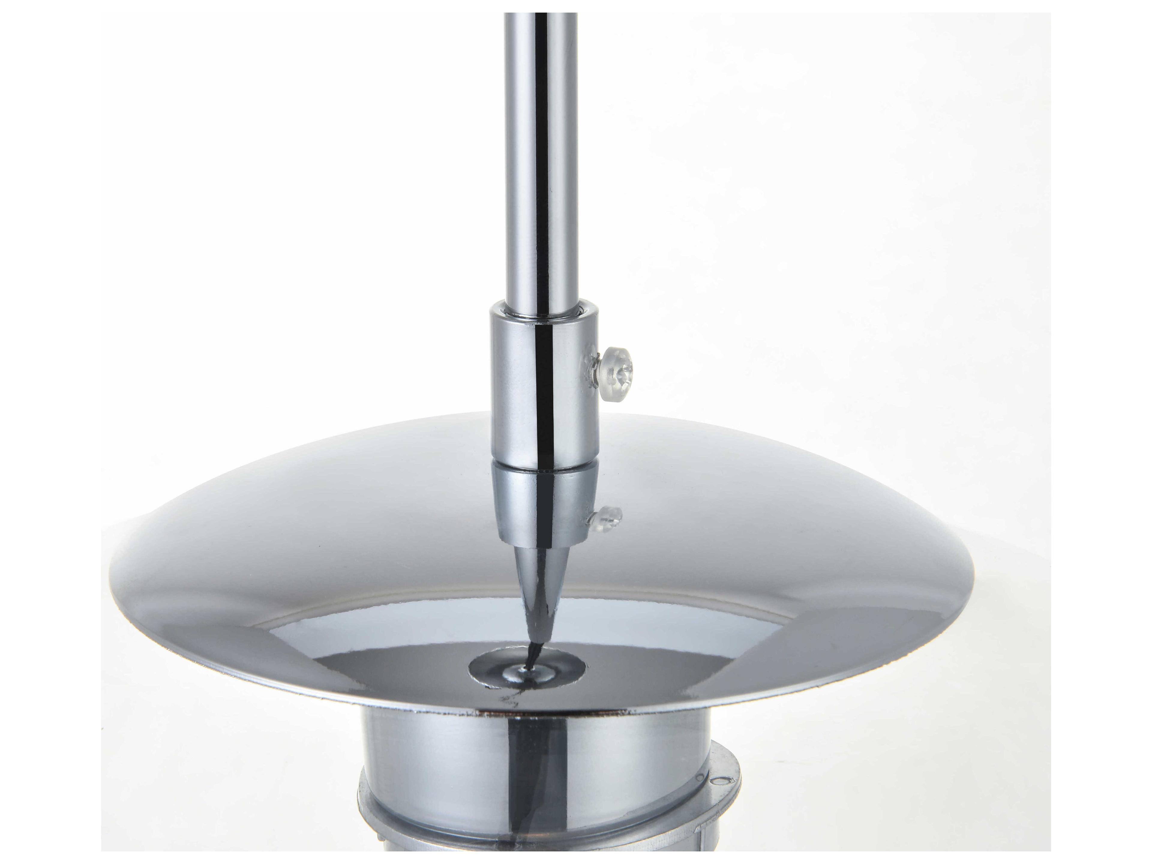 Elegant Lighting Baxter 1-Light Chrome And Clear Glass Globe Pendant