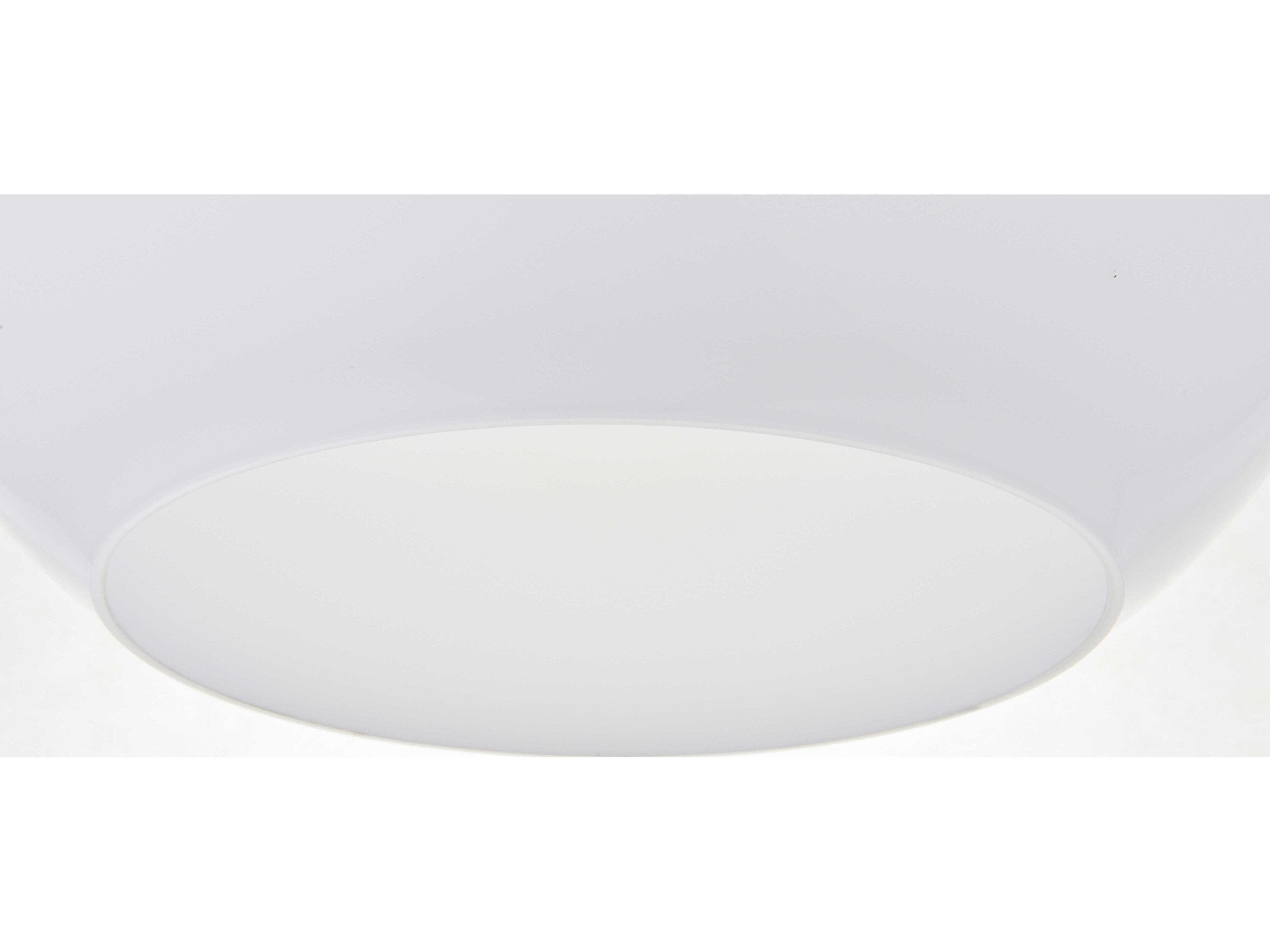 Elegant Lighting Baxter 1-Light Brass And Frosted White Glass Globe Pendant