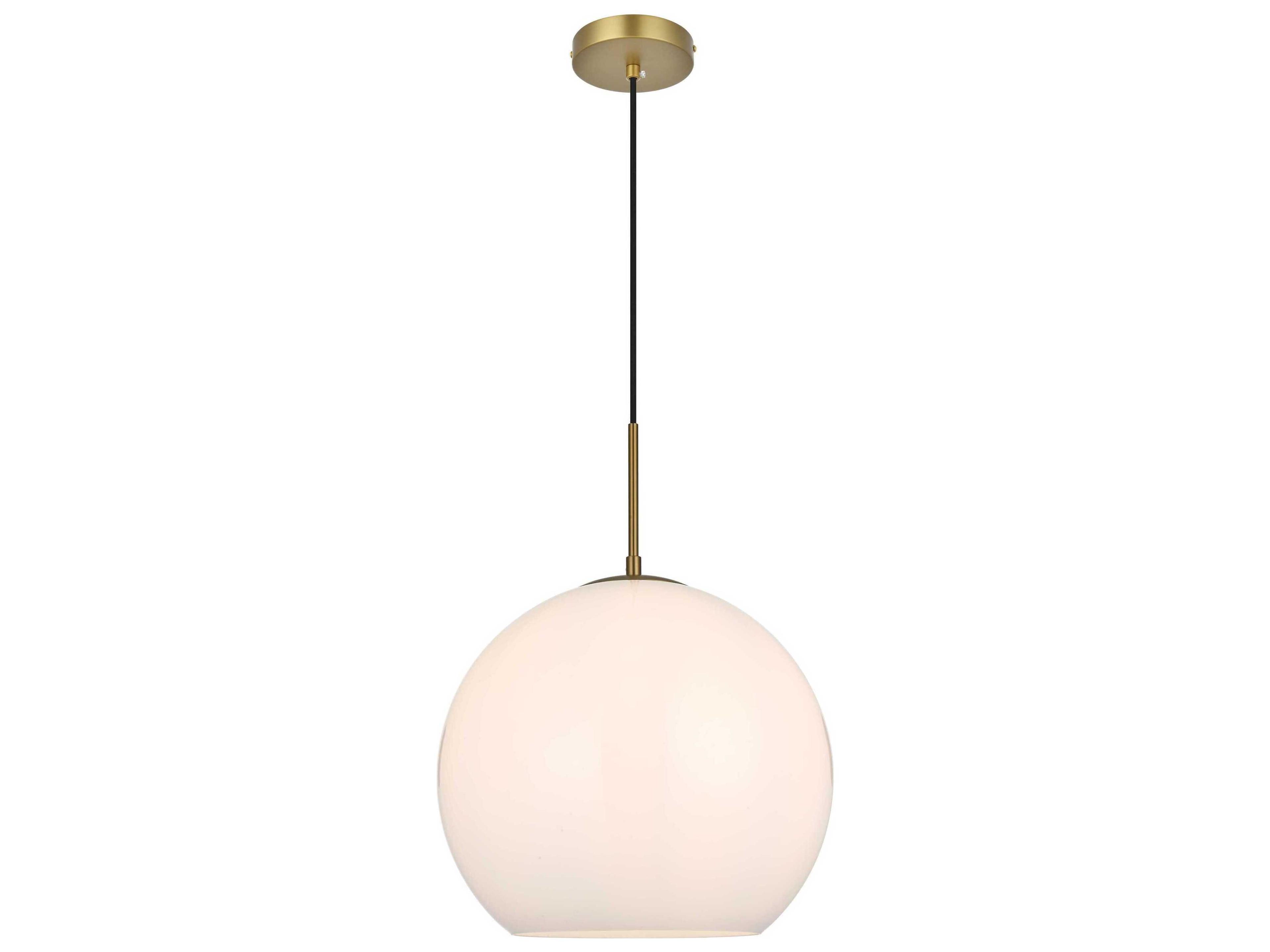 Baxter 1-Light Satin Gold Globe Pendant