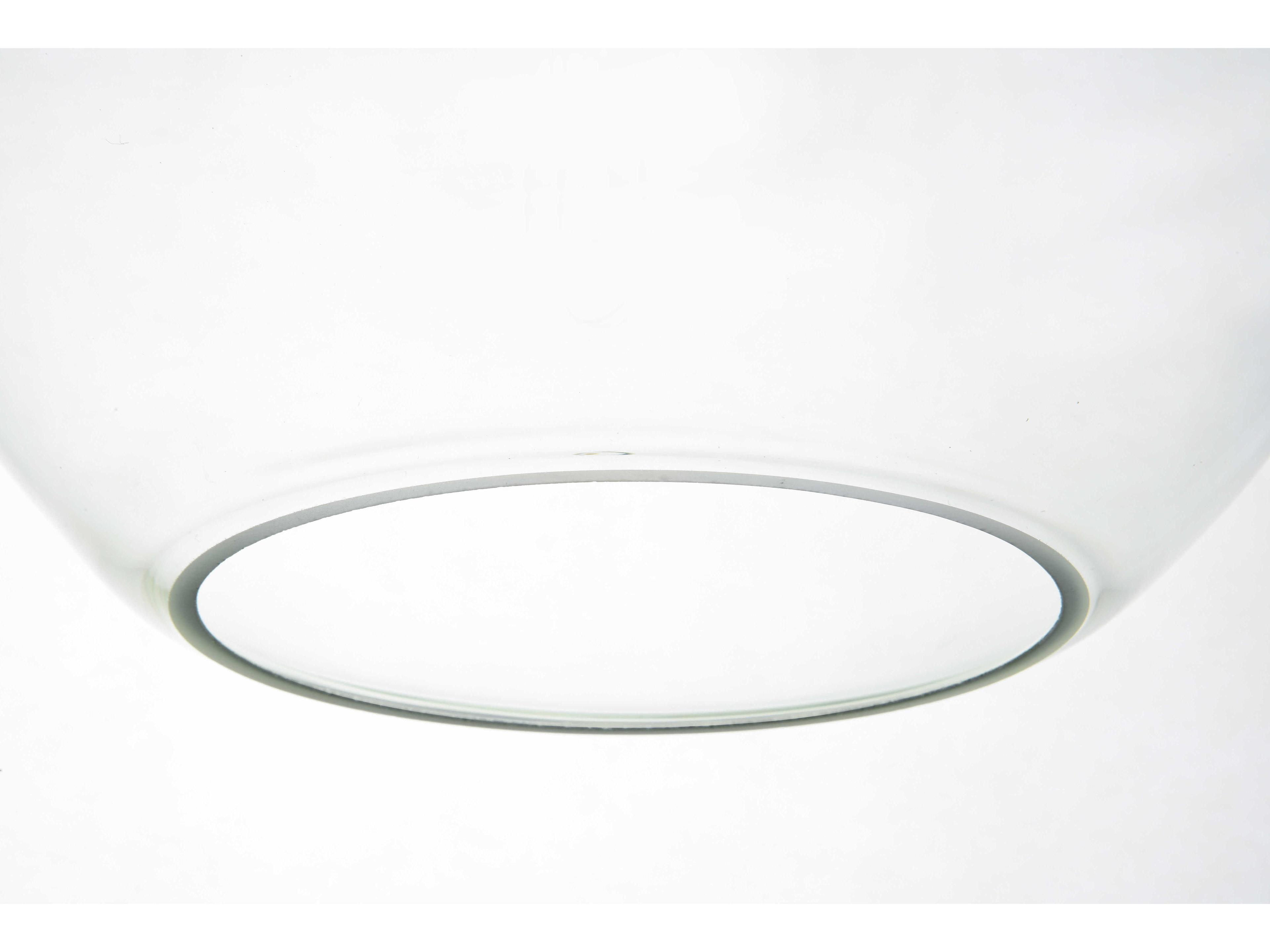 Elegant Lighting Baxter 1-Light Chrome And Clear Glass Globe Mini Pendant