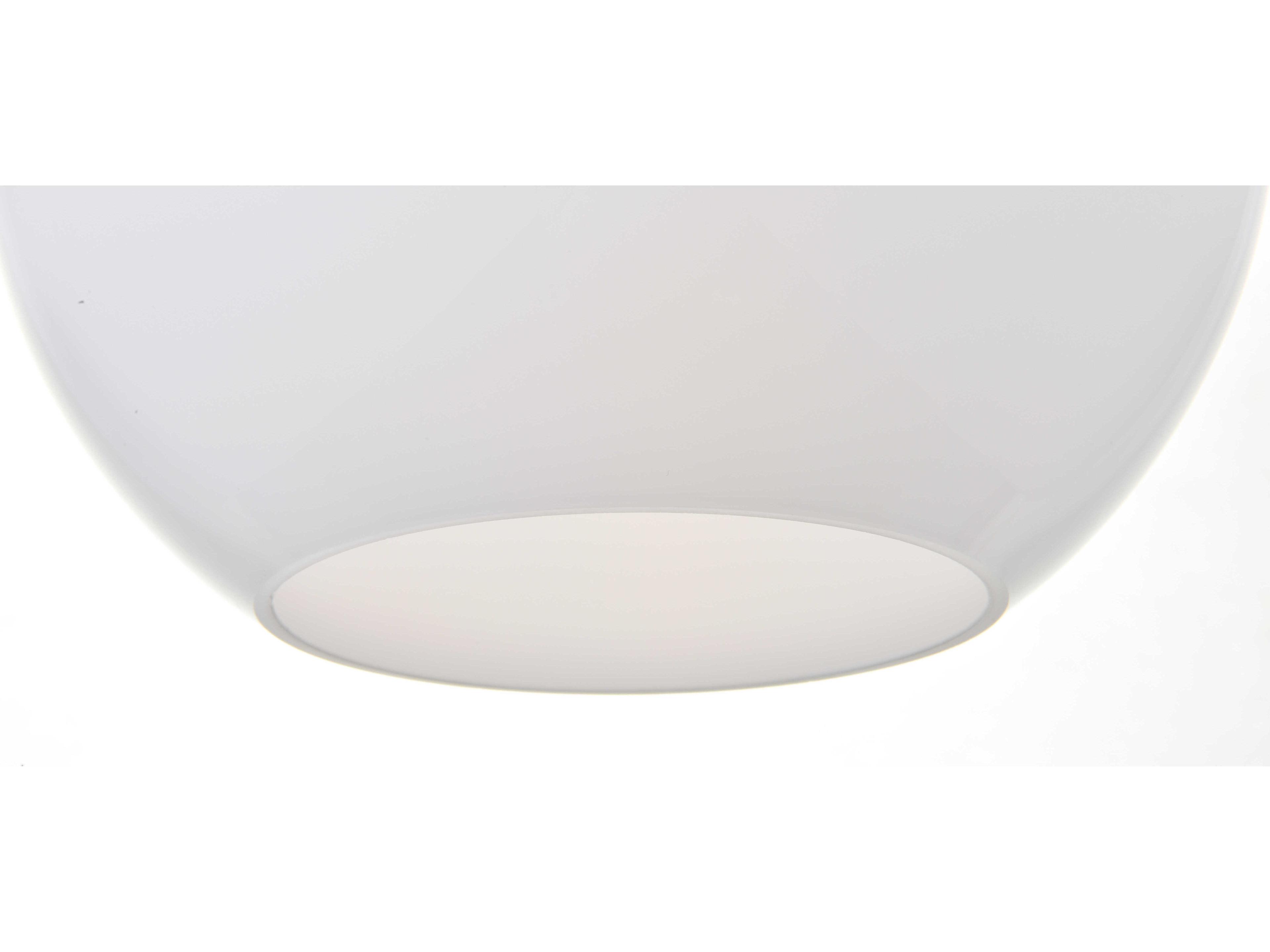 Elegant Lighting Baxter 3-Light Black Glass Globe Linear Island Pendant