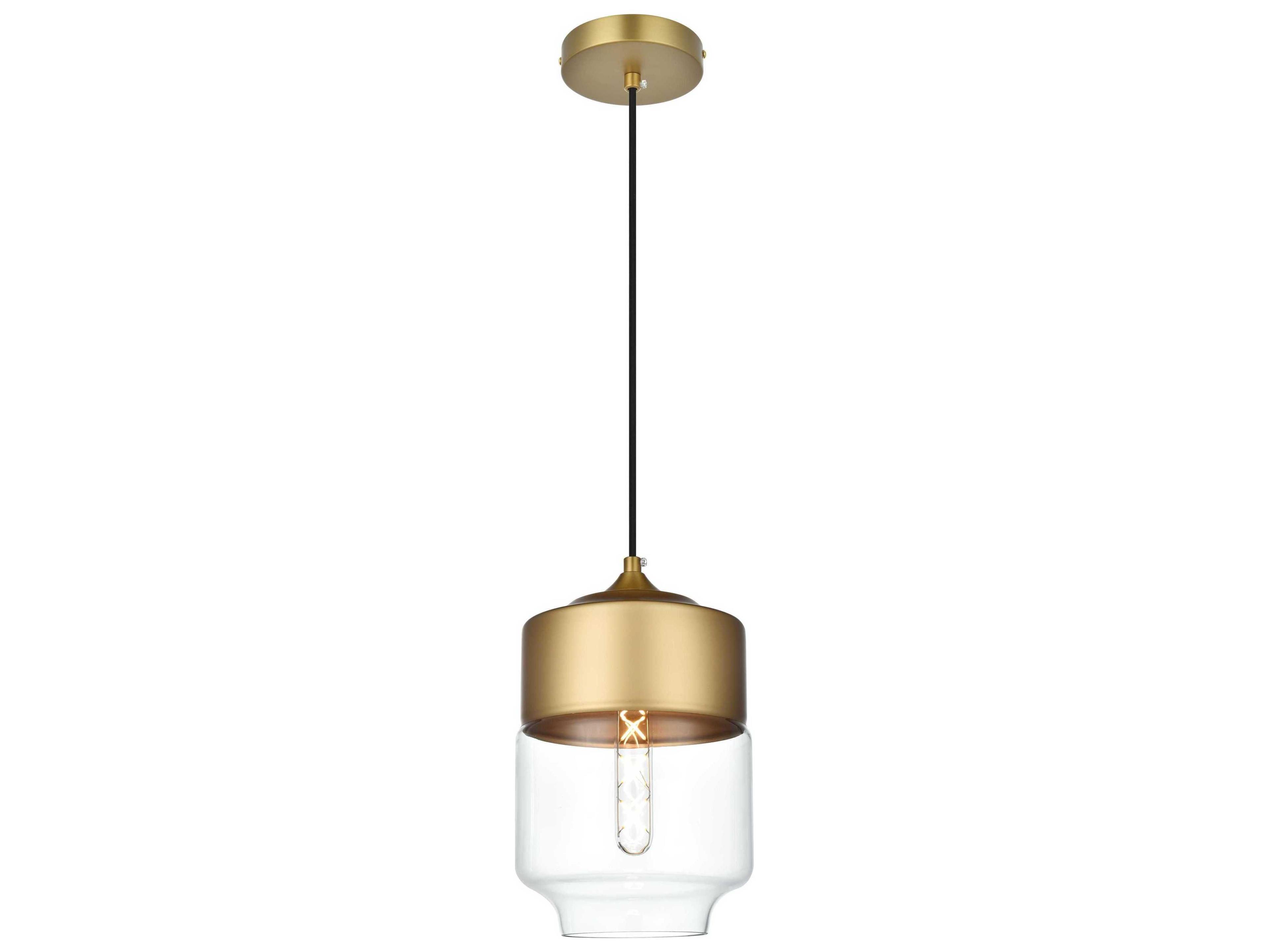 Ashwell 1-Light Satin Gold Mini Pendant