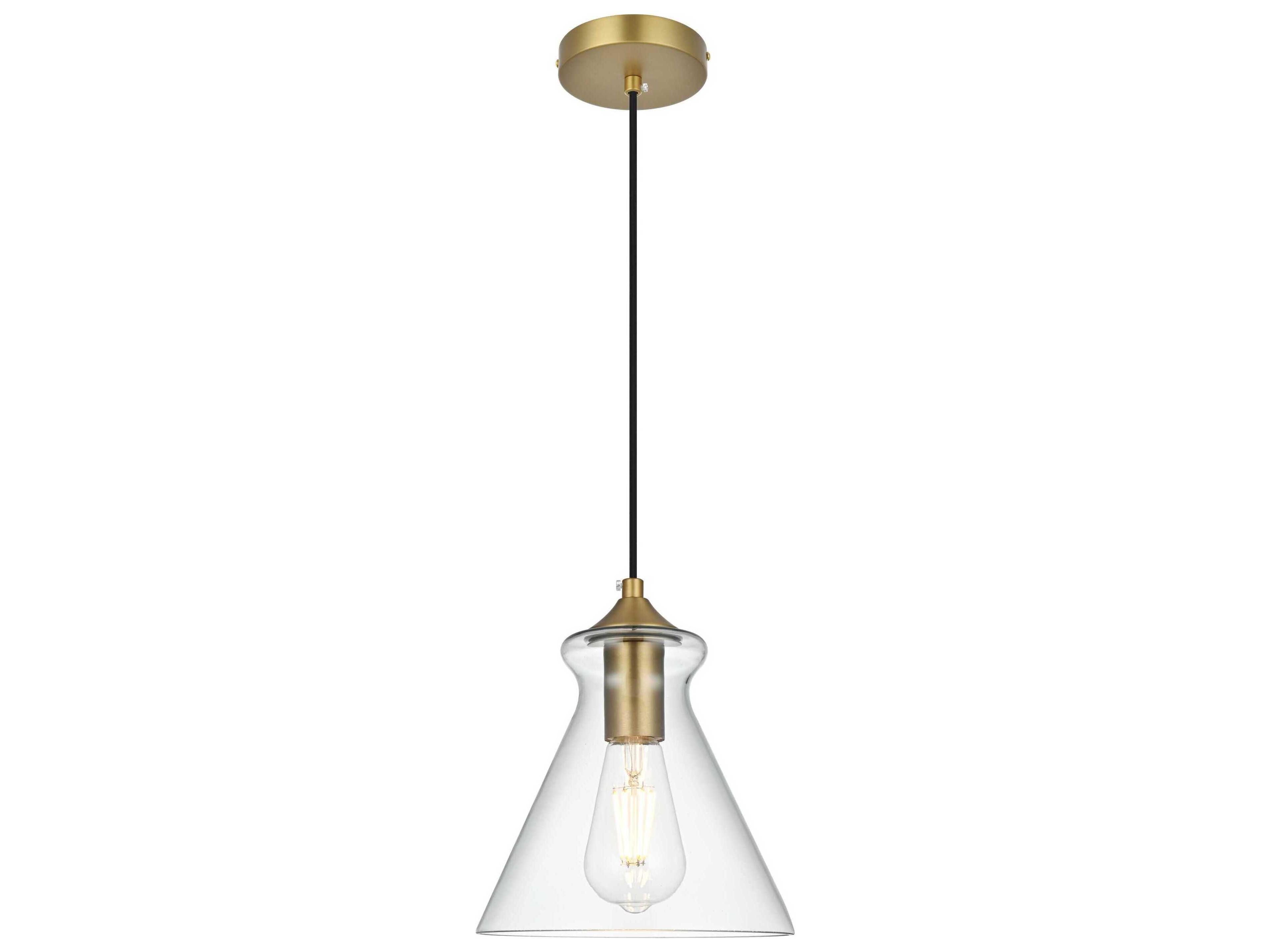 Destry 1-Light Satin Gold Mini Pendant