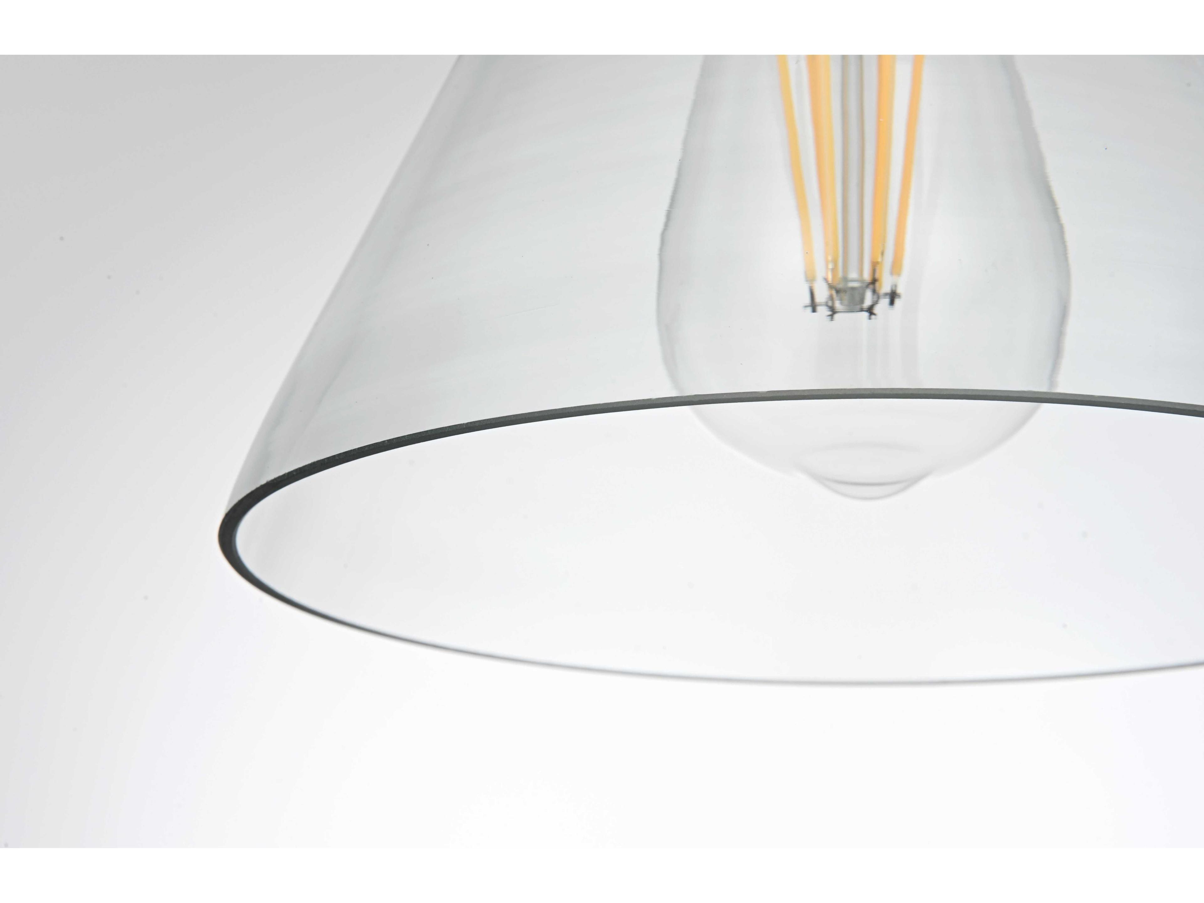 Elegant Lighting Destry 1-Light Satin Gold Mini Pendant