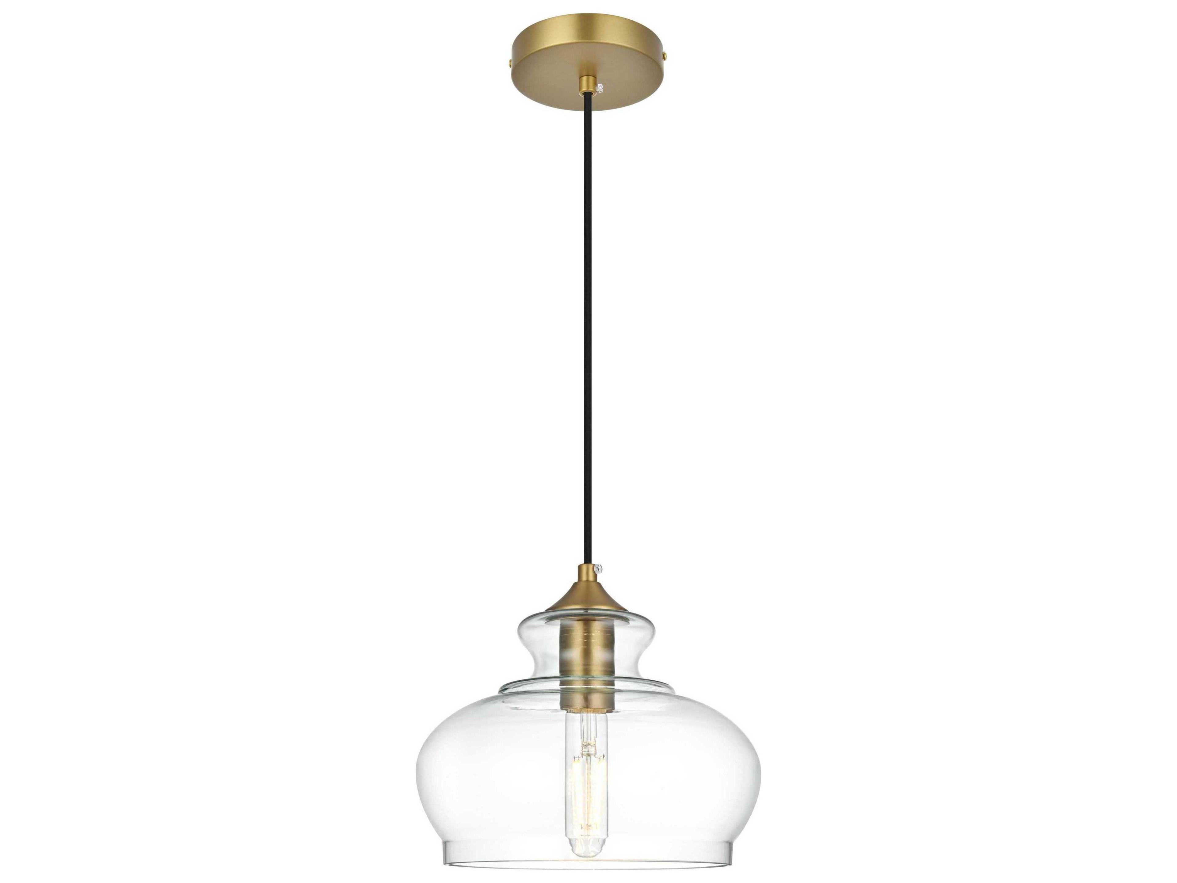 Destry 1-Light Satin Gold Mini Pendant