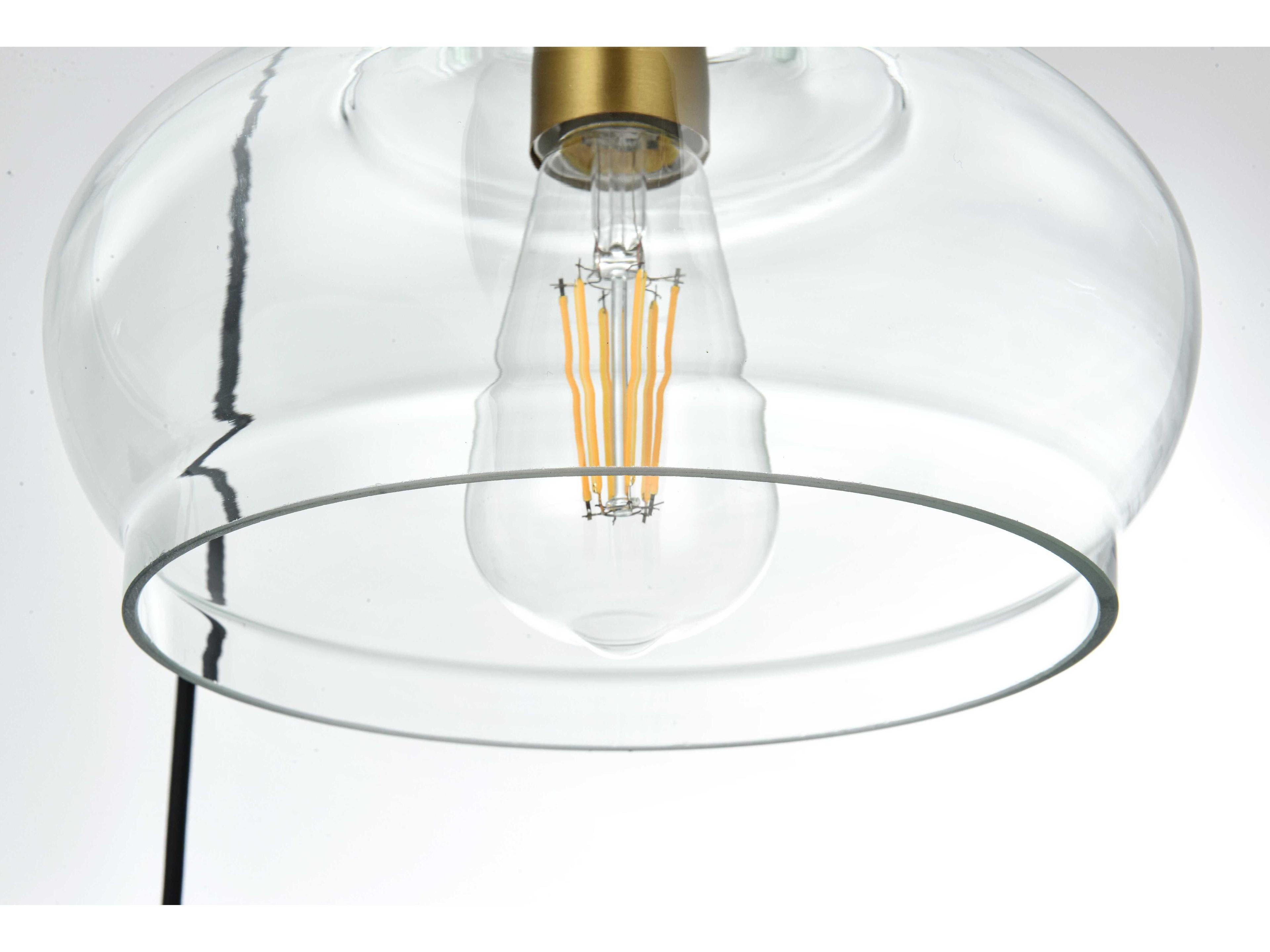 Elegant Lighting Destry 3-Light Satin Gold Pendant