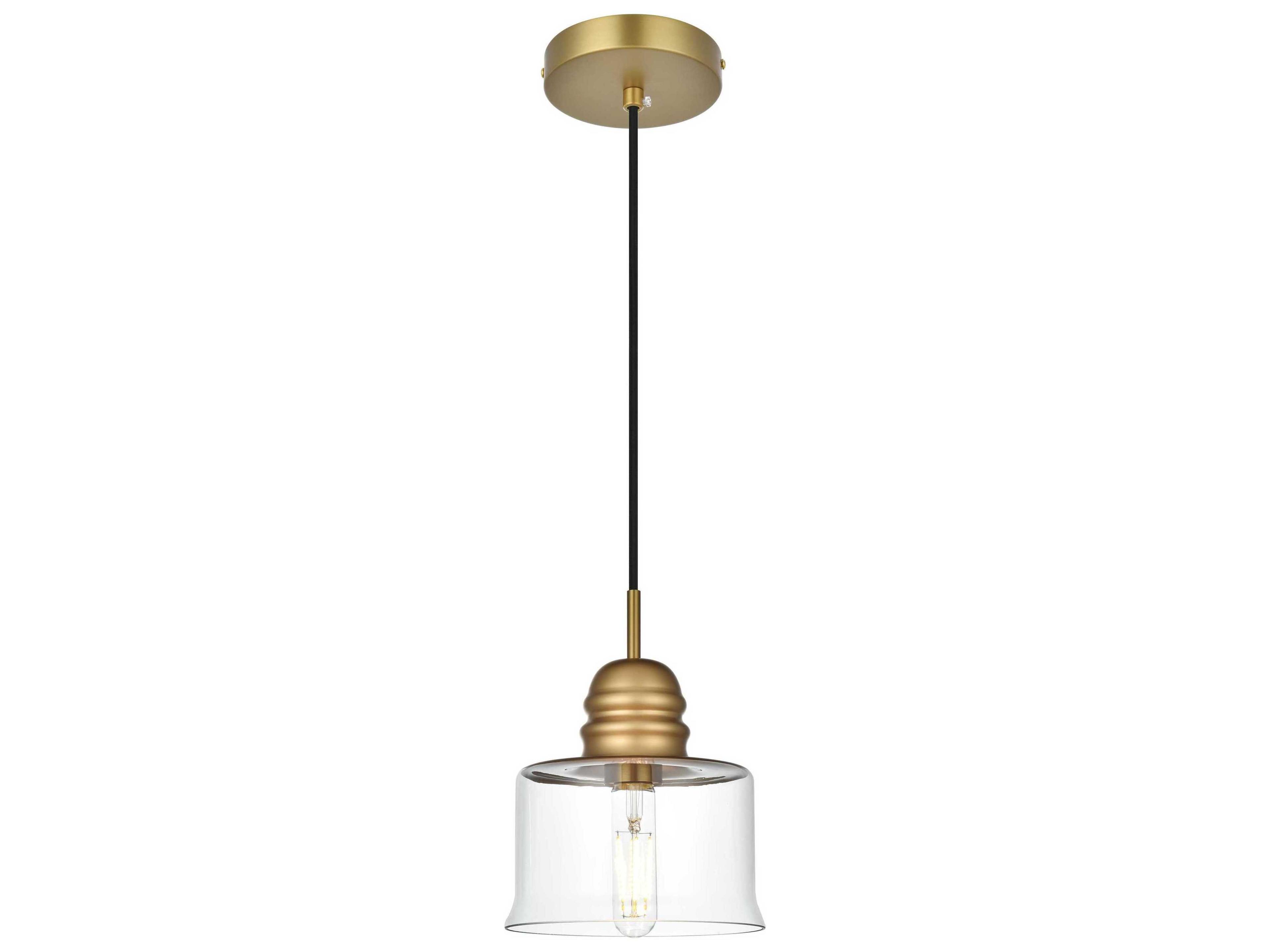 Kenna 1-Light Satin Gold Mini Pendant