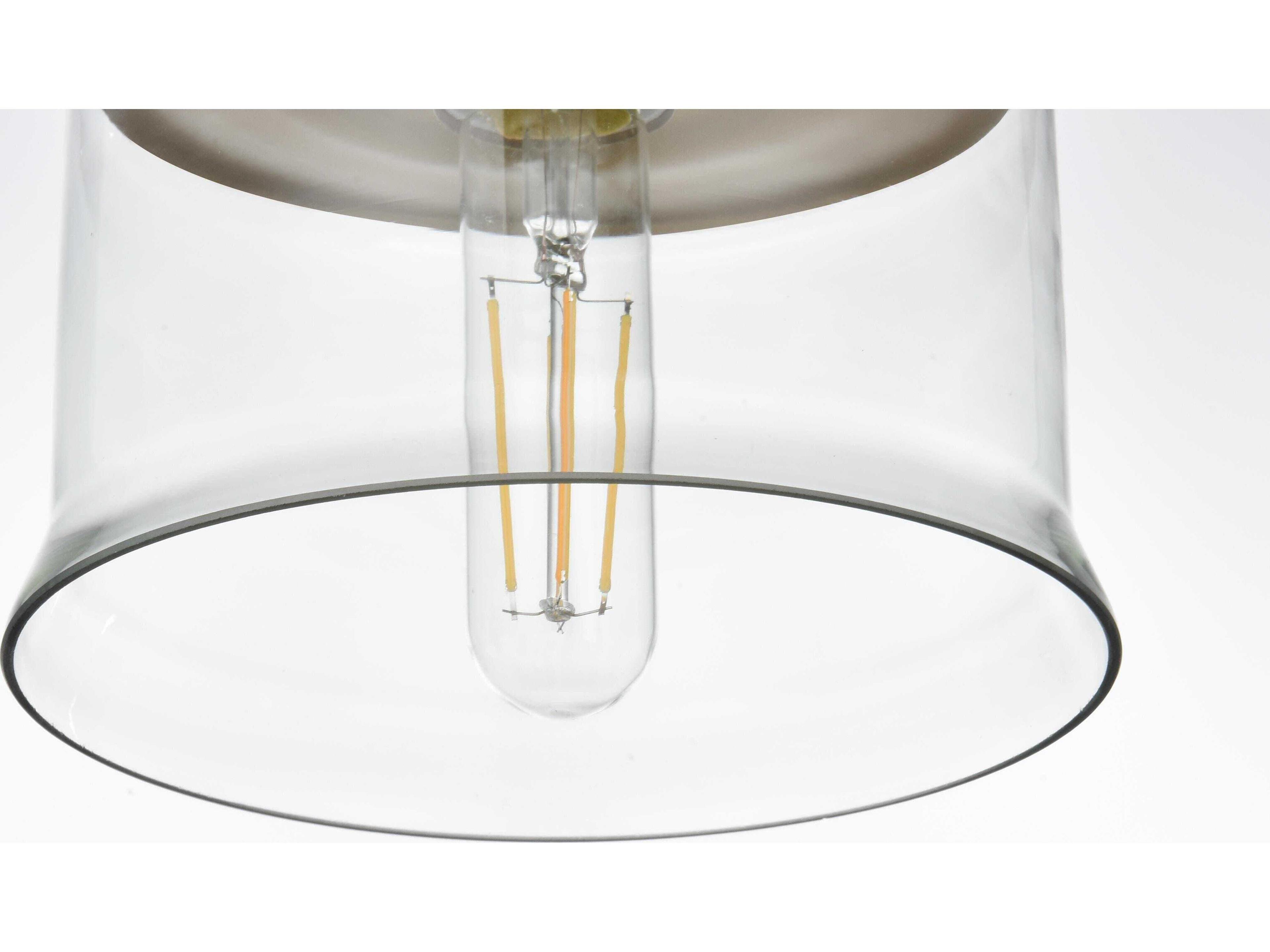 Elegant Lighting Kenna 1-Light Satin Gold Mini Pendant