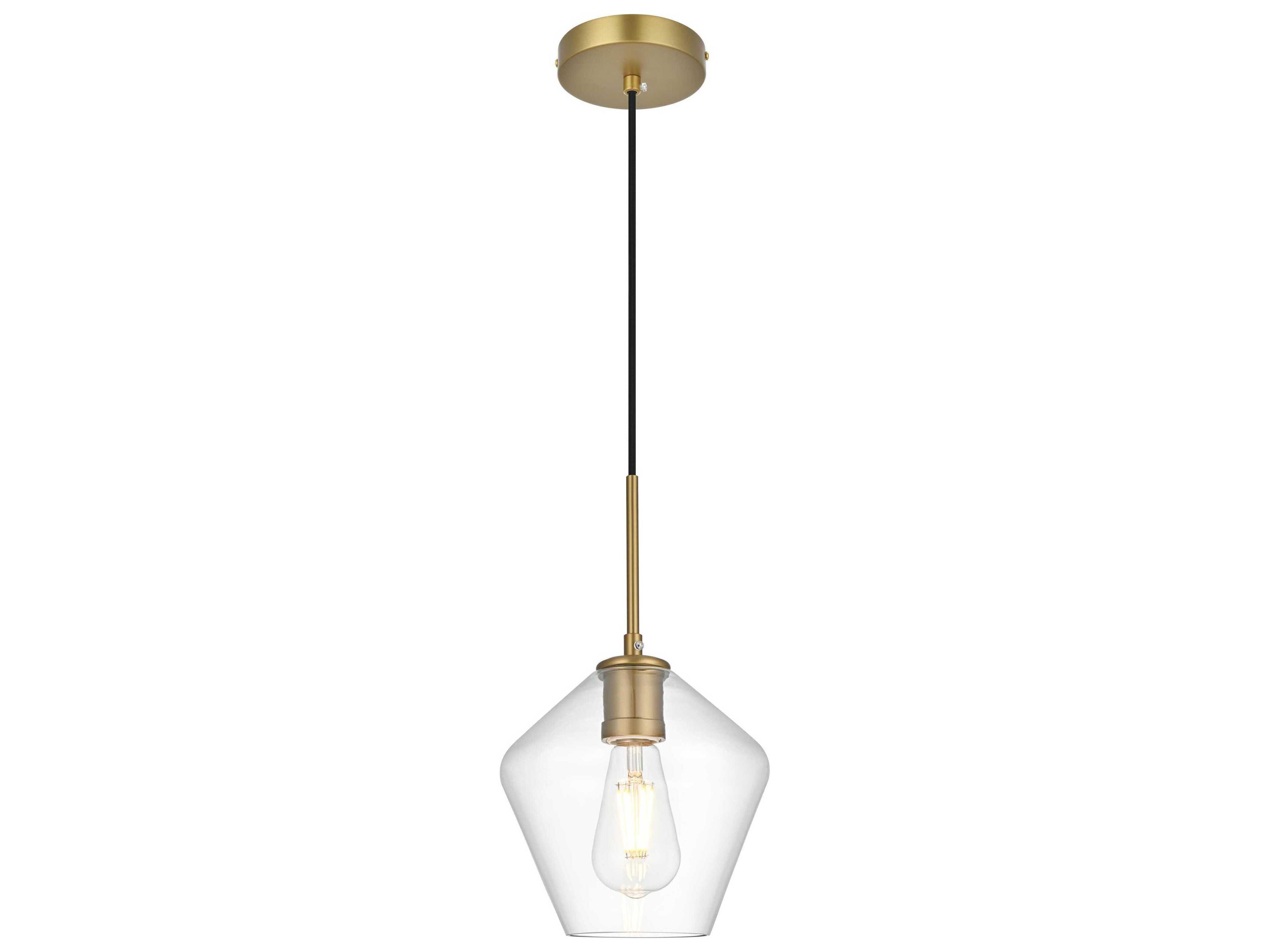 Gene 1-Light Satin Gold Mini Pendant