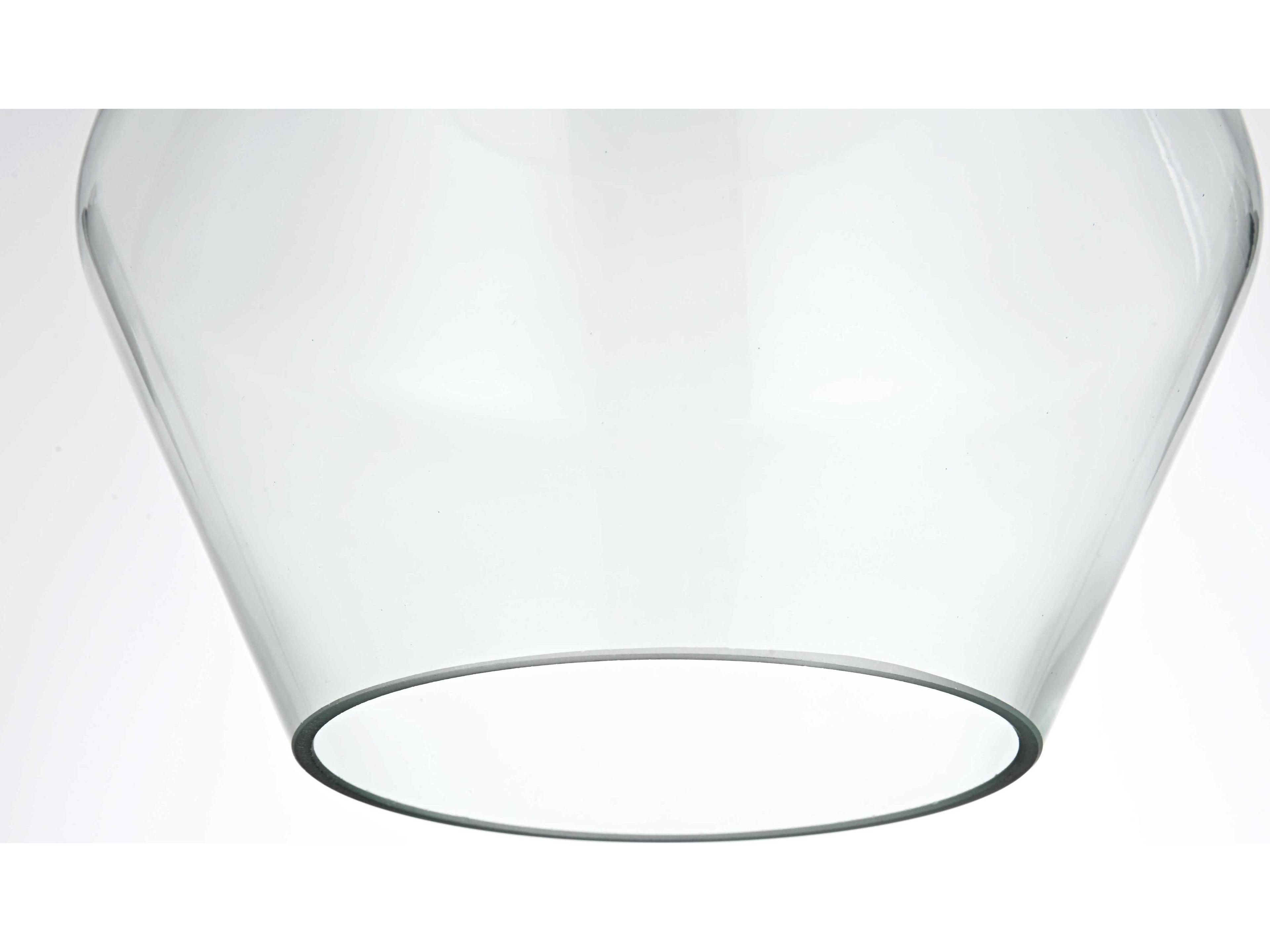 Elegant Lighting Gene 1-Light Satin Gold Mini Pendant