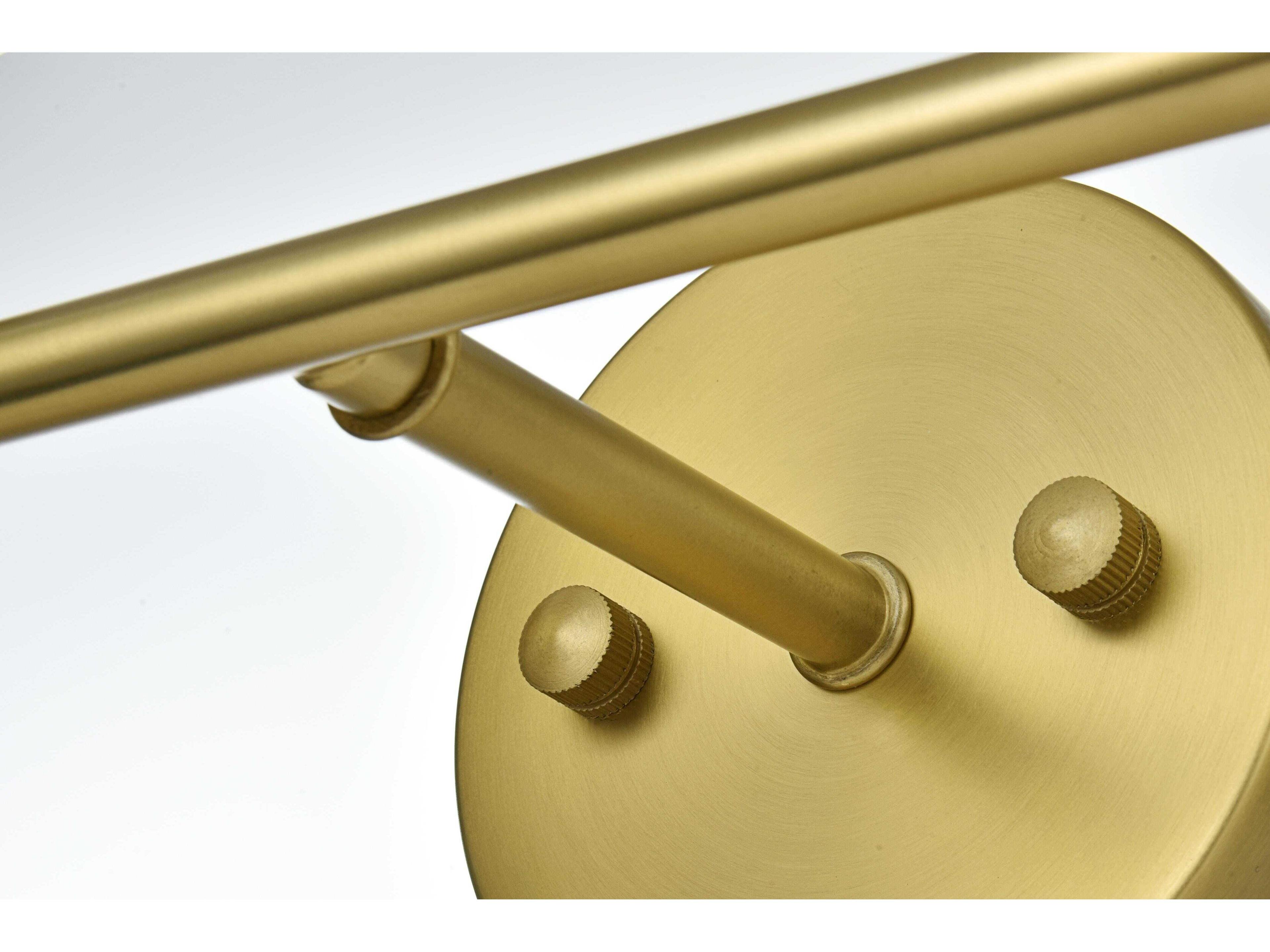 Elegant Lighting Collier 2-Light Satin Gold Vanity Light