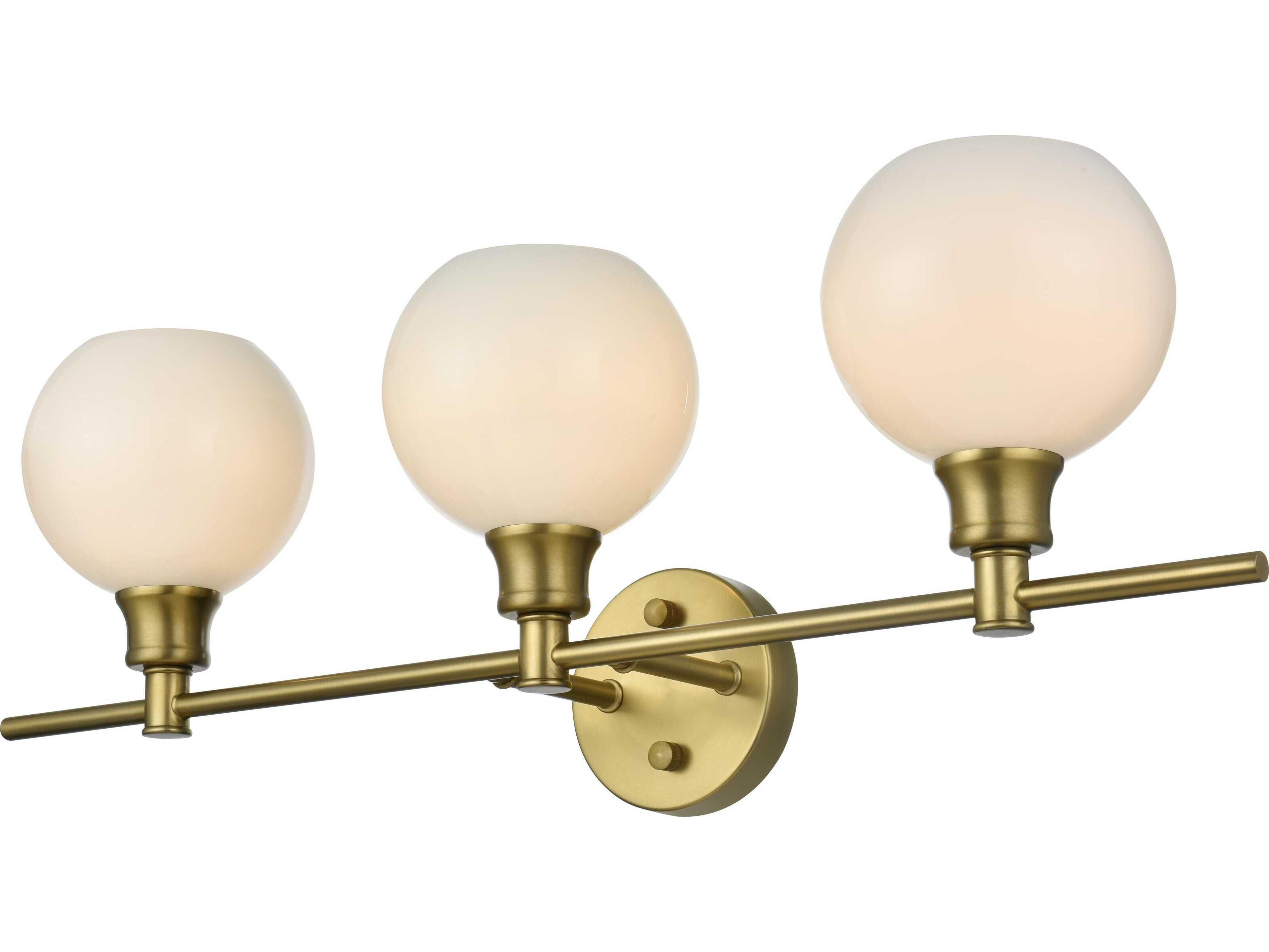 Collier 3-Light Satin Gold Vanity Light