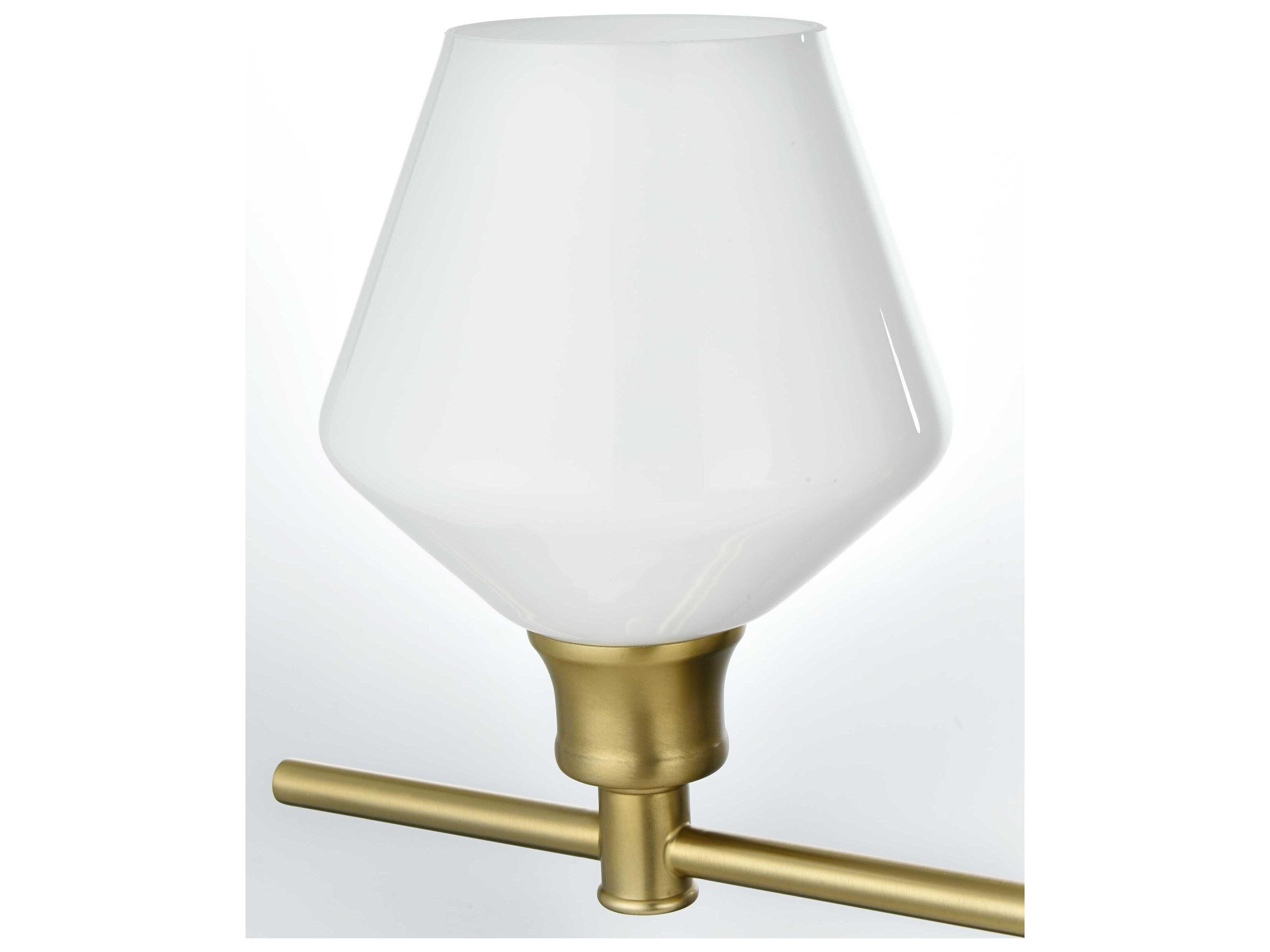 Elegant Lighting Gene 5-Light Satin Gold Vanity Light