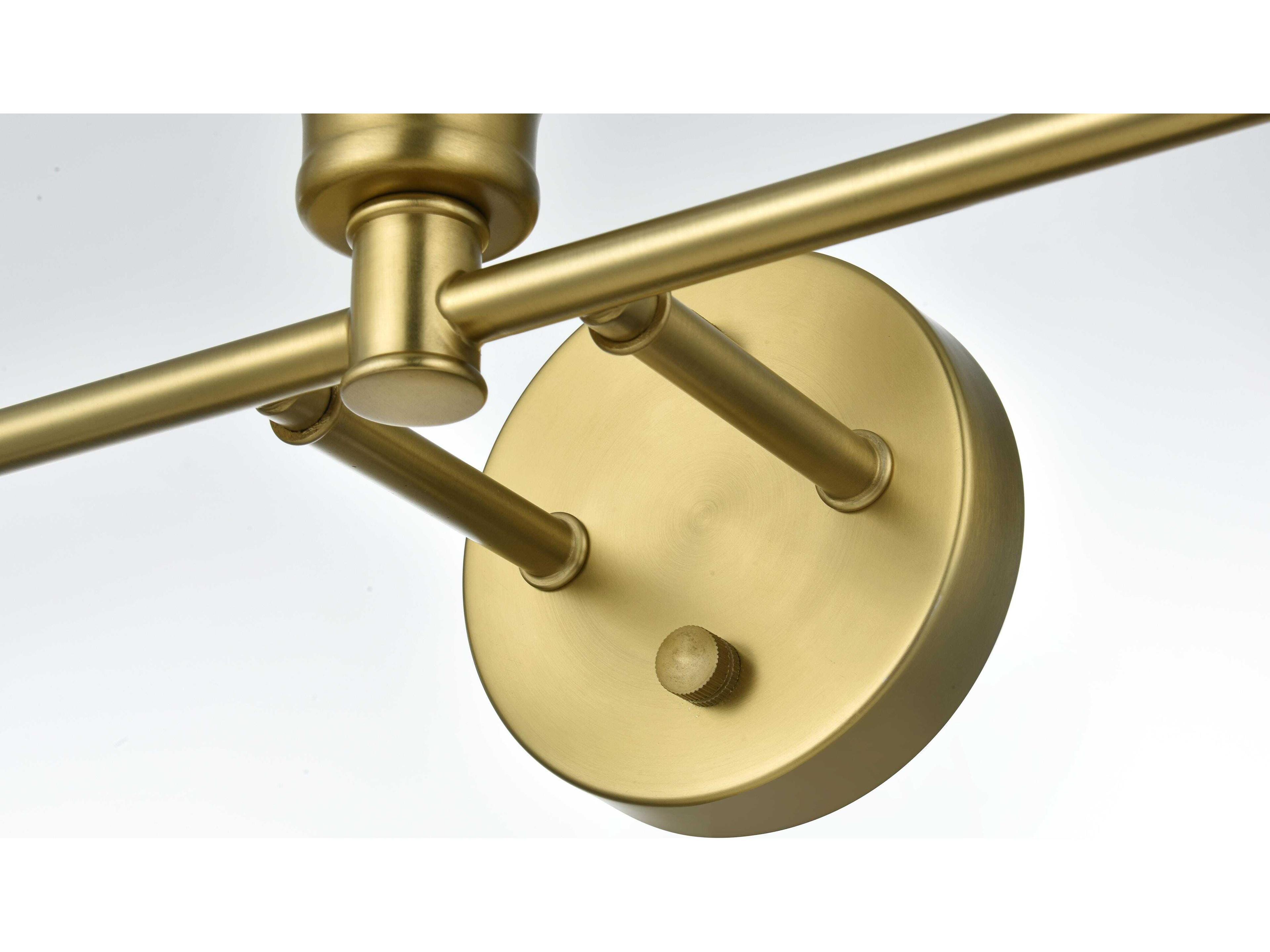 Elegant Lighting Gene 5-Light Satin Gold Vanity Light