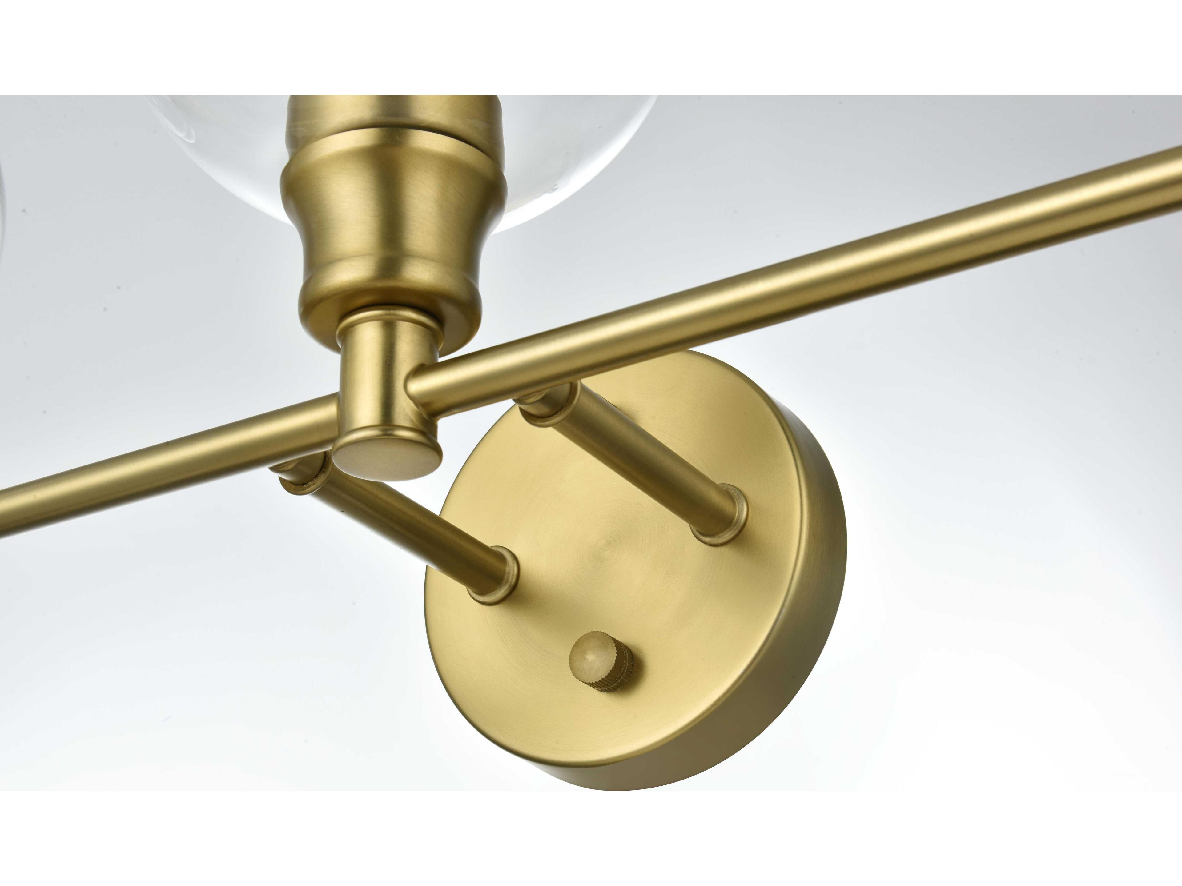 Elegant Lighting Collier 5-Light Satin Gold Vanity Light