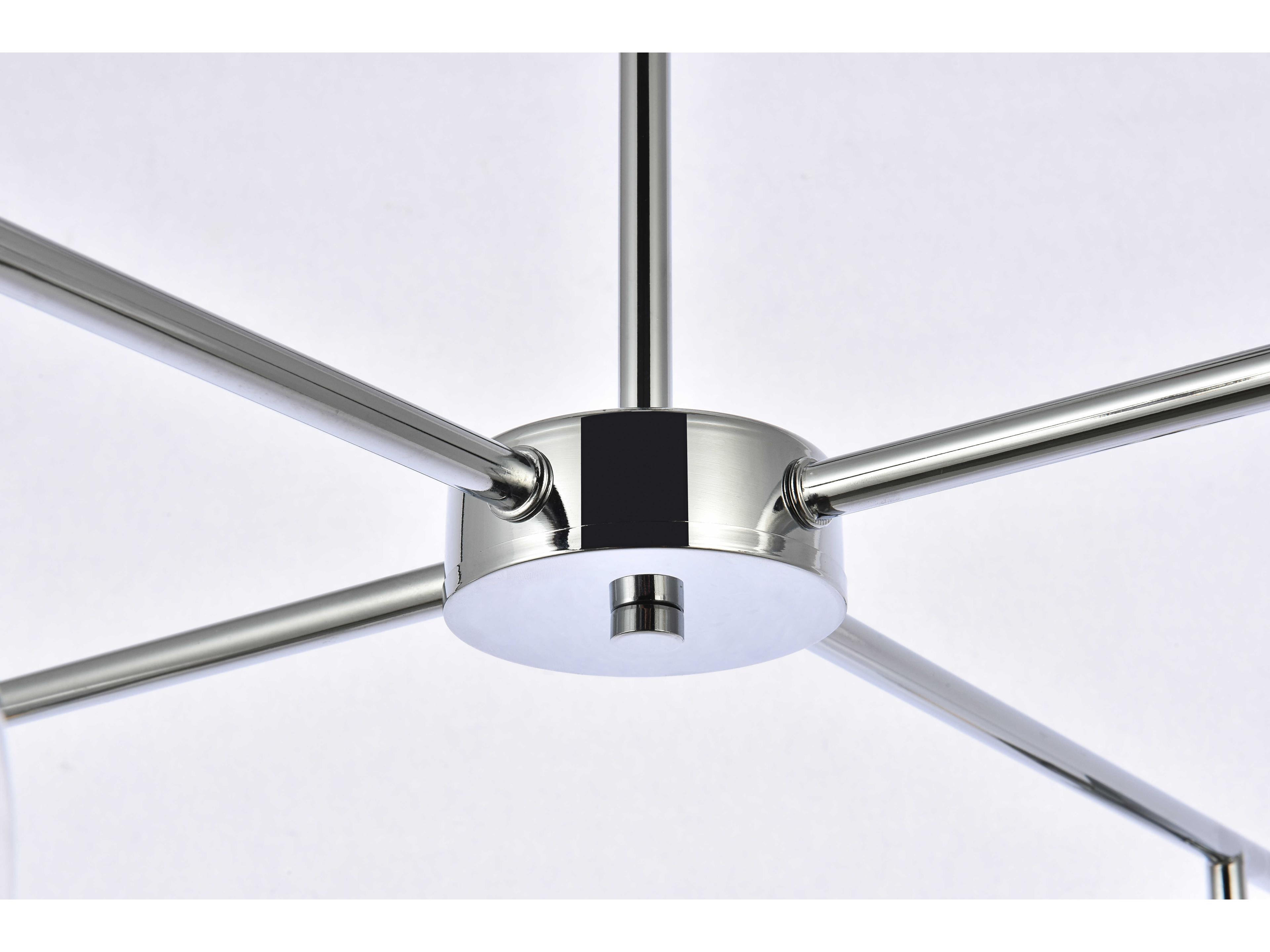 Elegant Lighting Opus 4-Light Chrome And Clear Glass Globe Chandelier