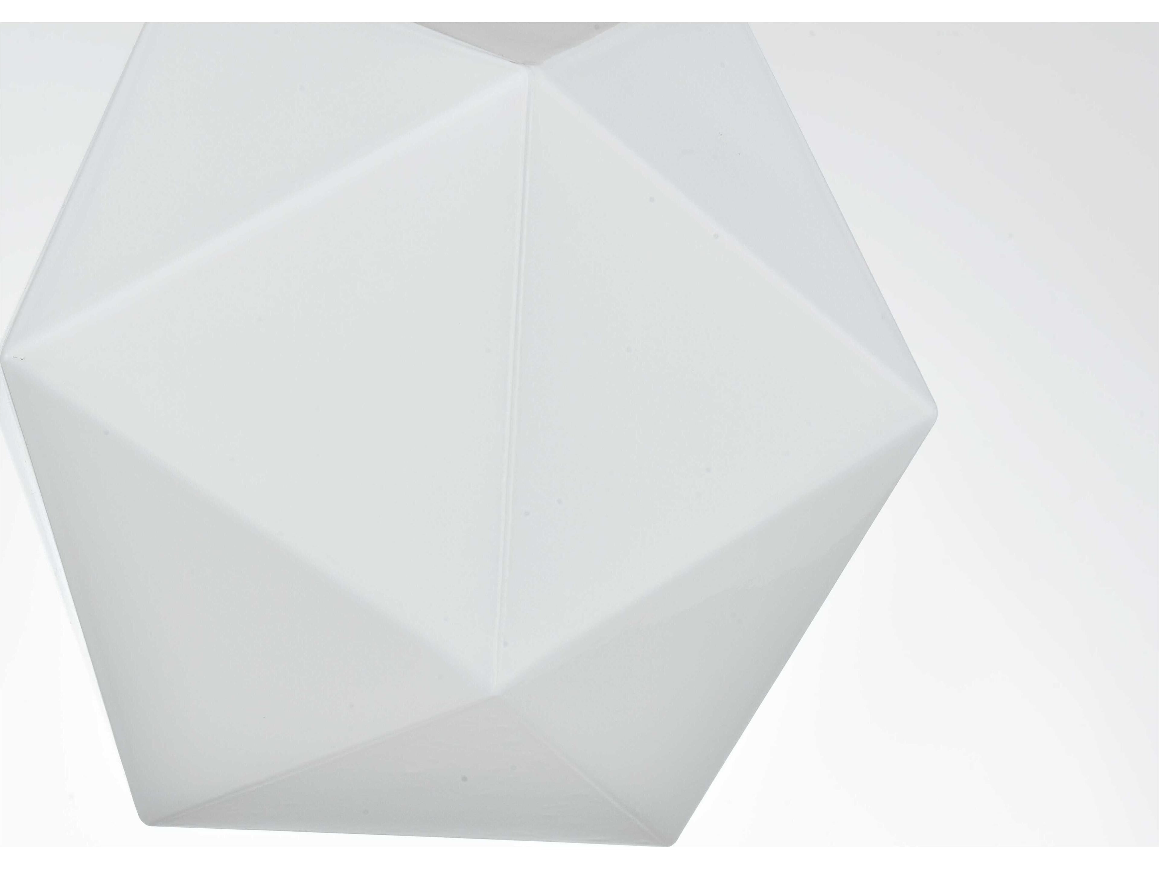 Elegant Lighting Lawrence 1-Light Satin Gold Geometric Semi Flush Mount