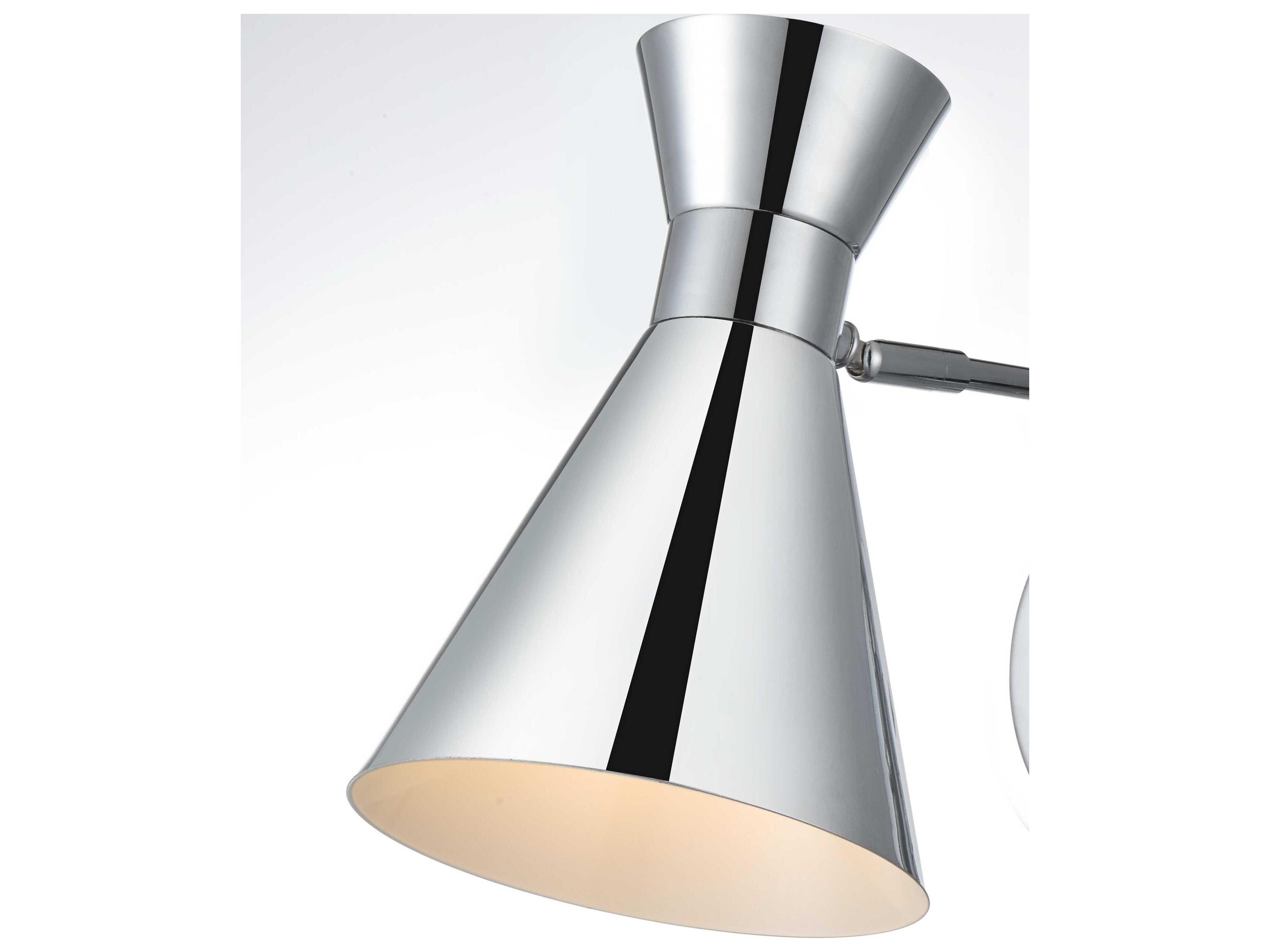 Elegant Lighting Halycon 1-Light Chrome Wall Sconce