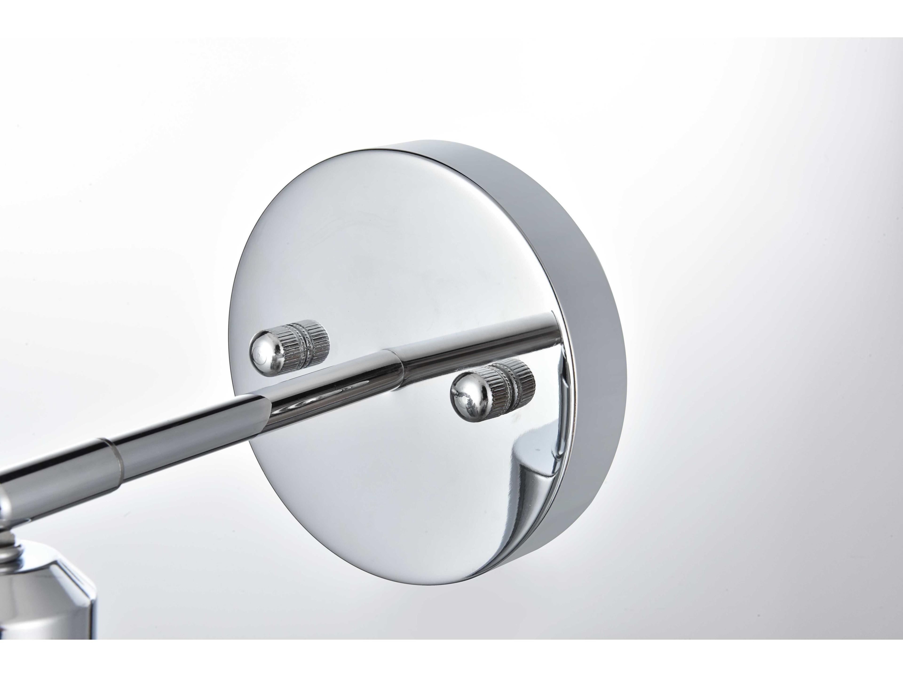 Elegant Lighting Halycon 1-Light Chrome Wall Sconce