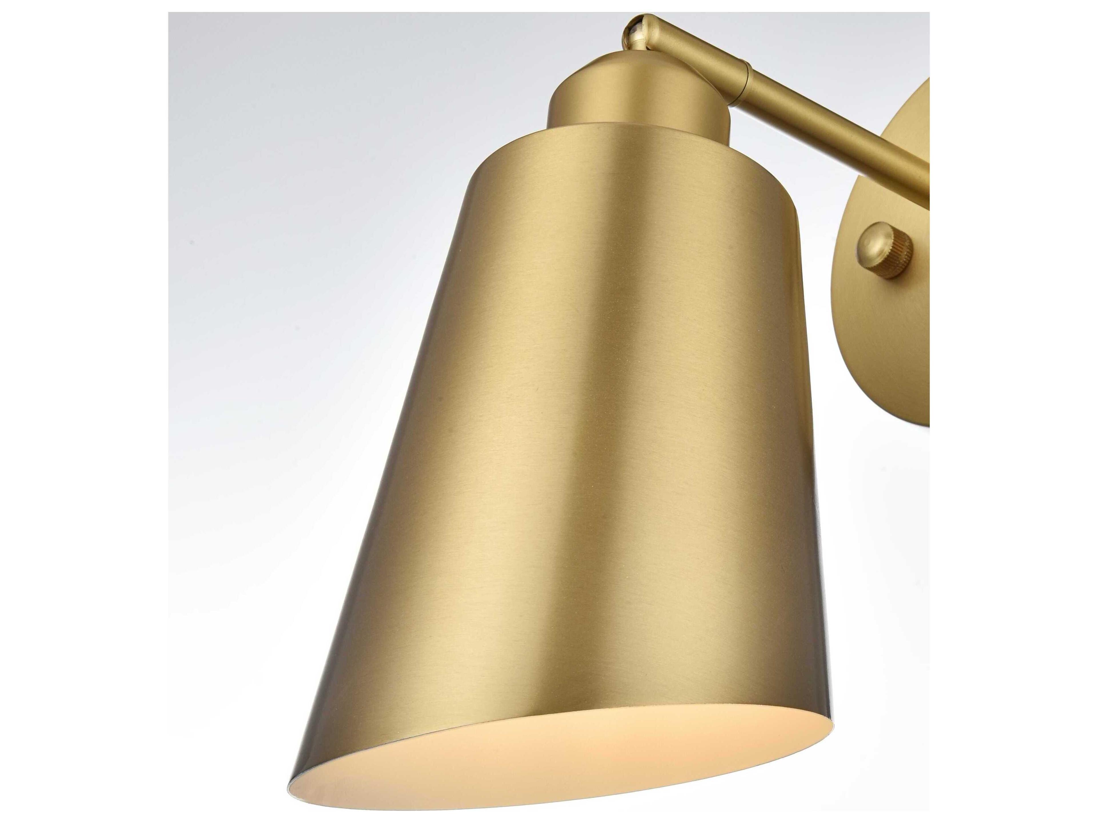 Elegant Lighting Halycon 1-Light Satin Gold Wall Sconce