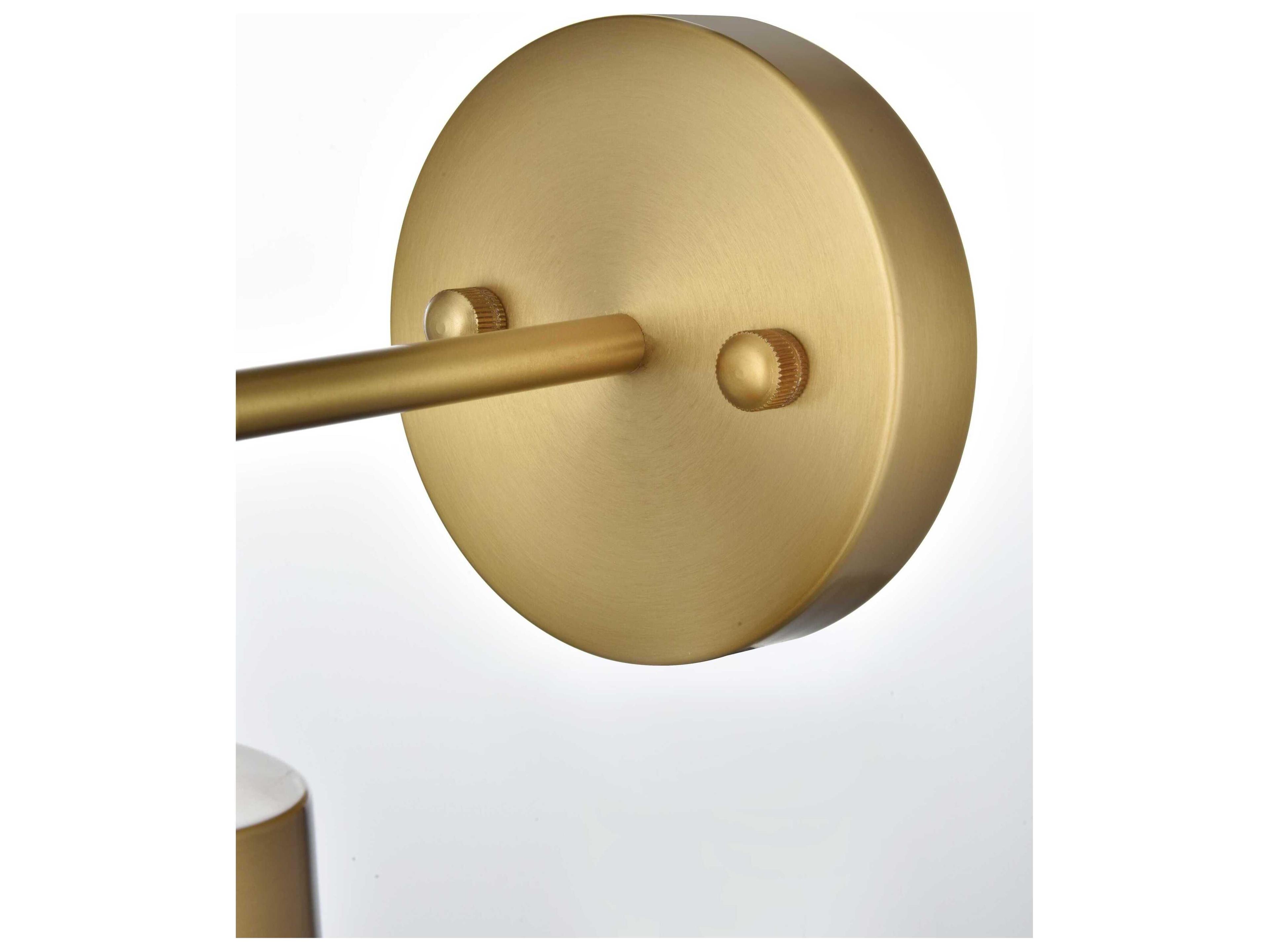Elegant Lighting Halycon 1-Light Satin Gold Wall Sconce