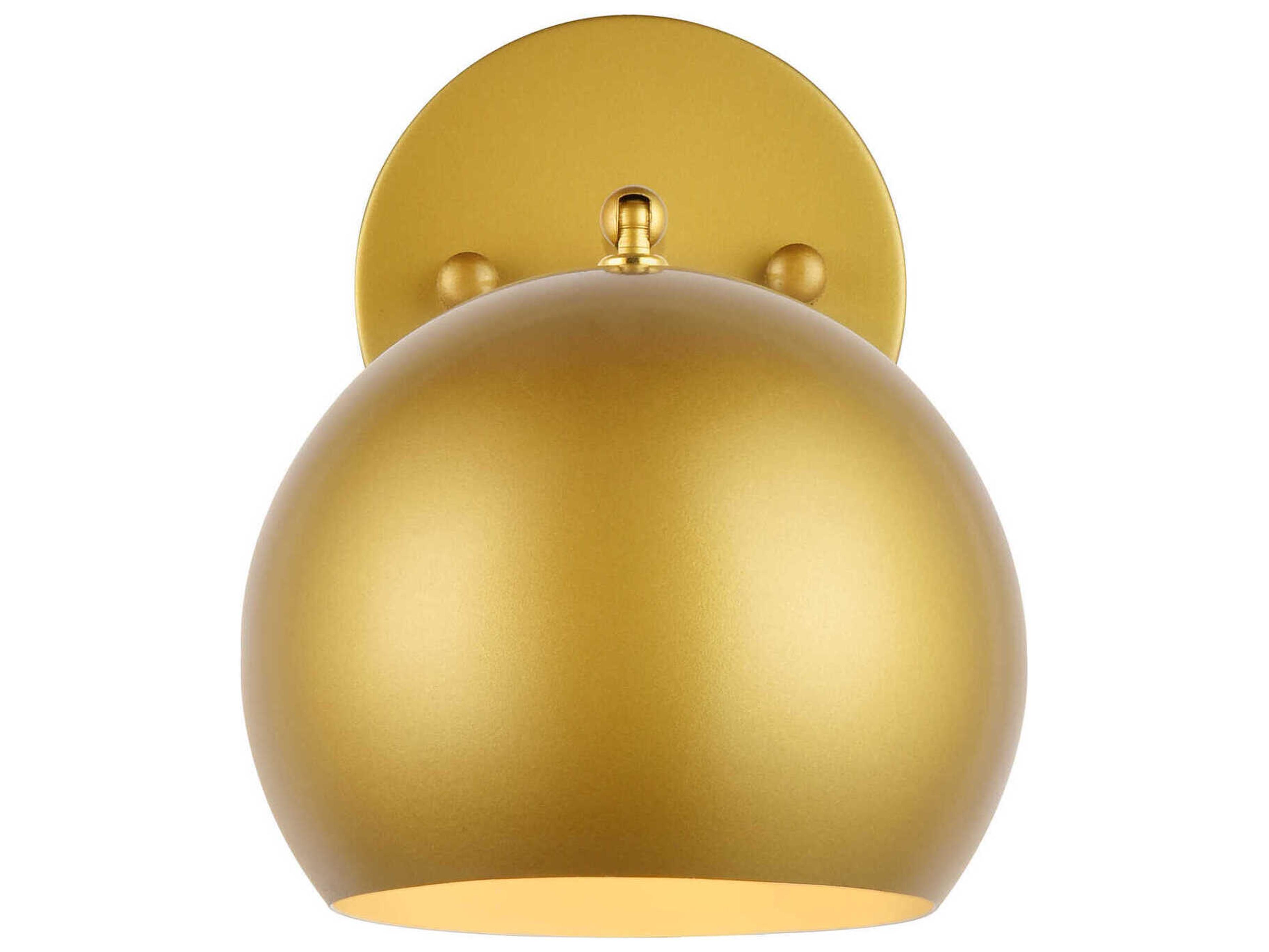 Elegant Lighting Othello 1-Light Brass Wall Sconce