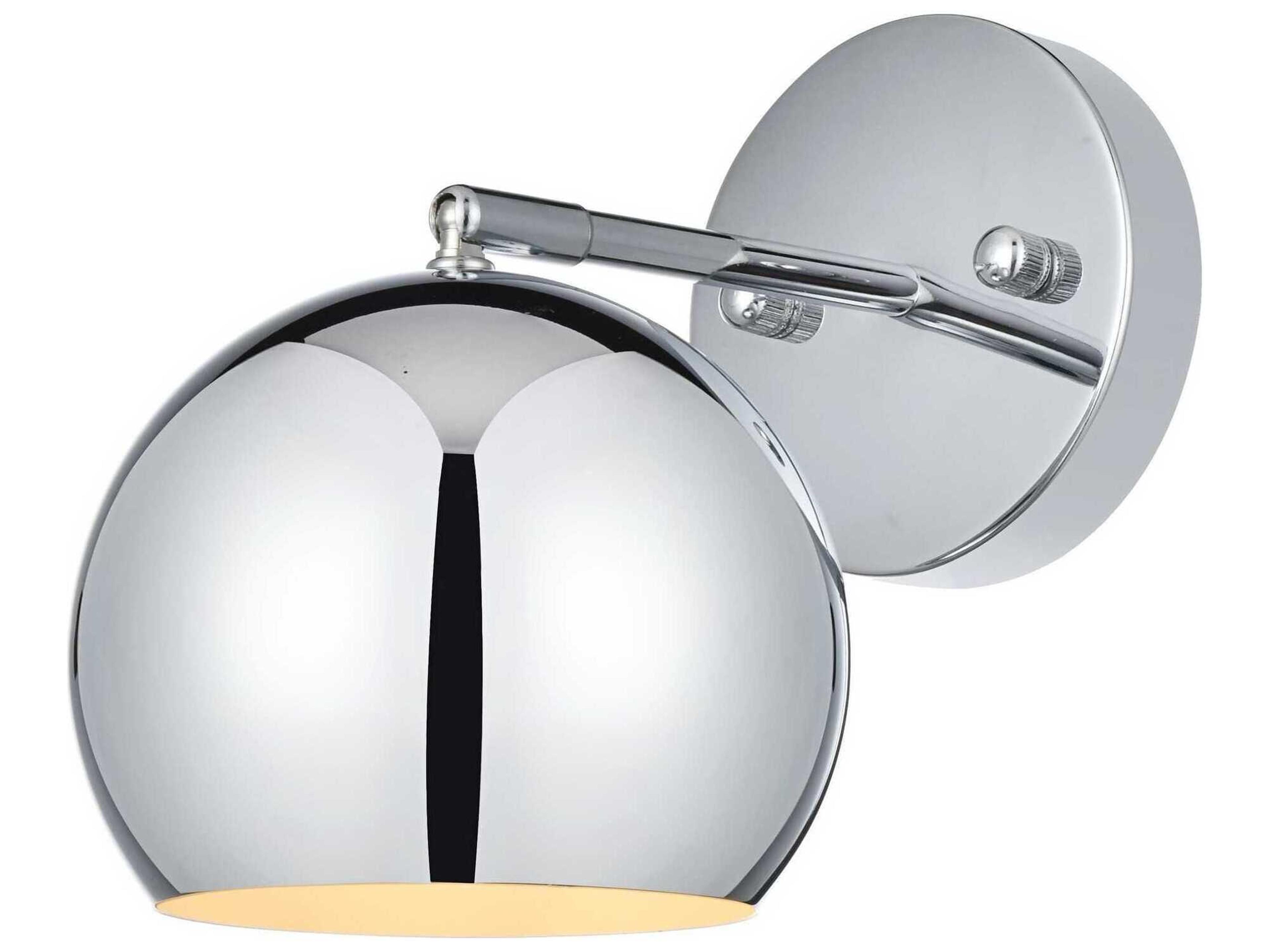 Elegant Lighting Othello 1-Light Chrome Wall Sconce