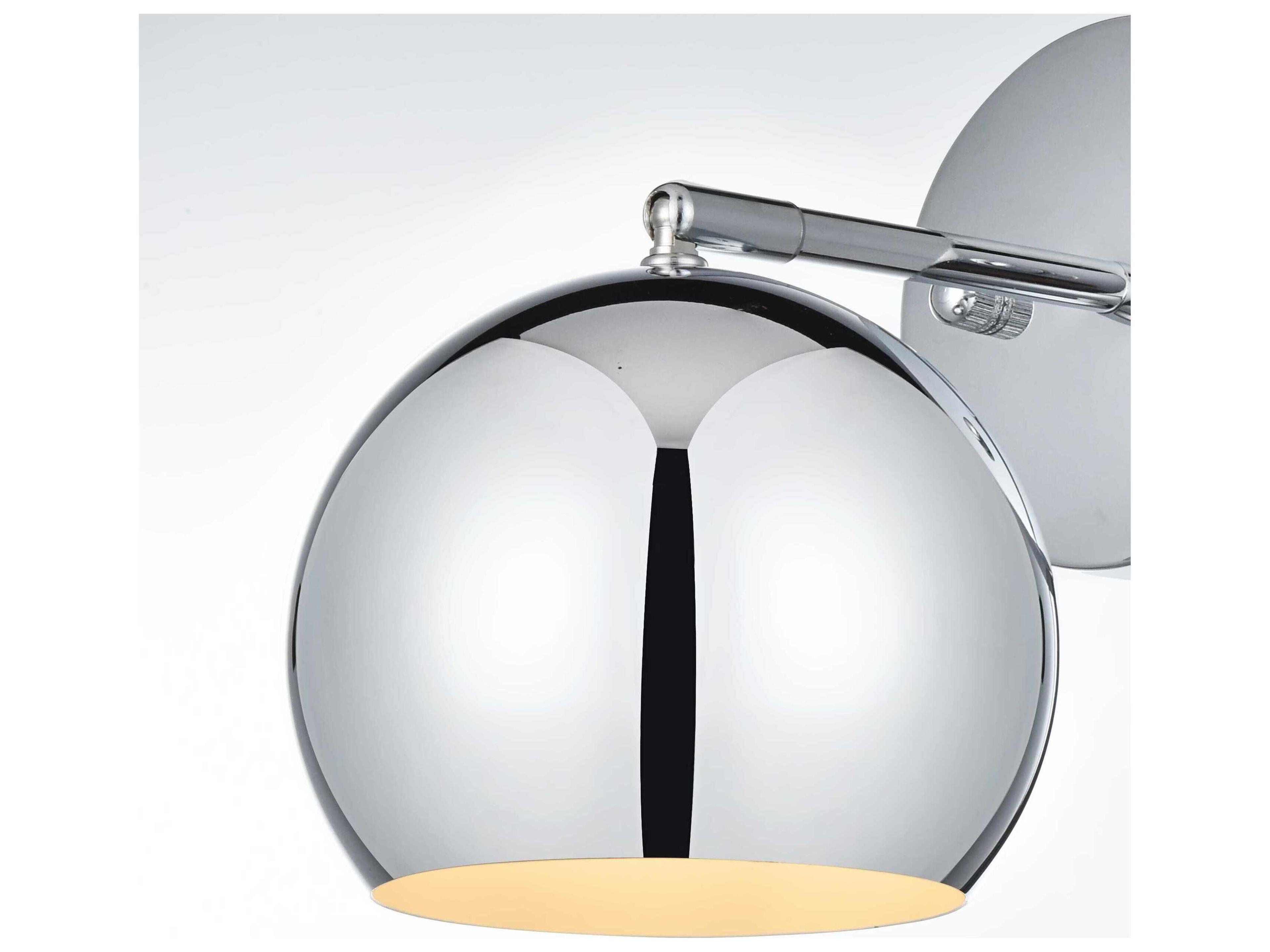 Elegant Lighting Othello 1-Light Chrome Wall Sconce