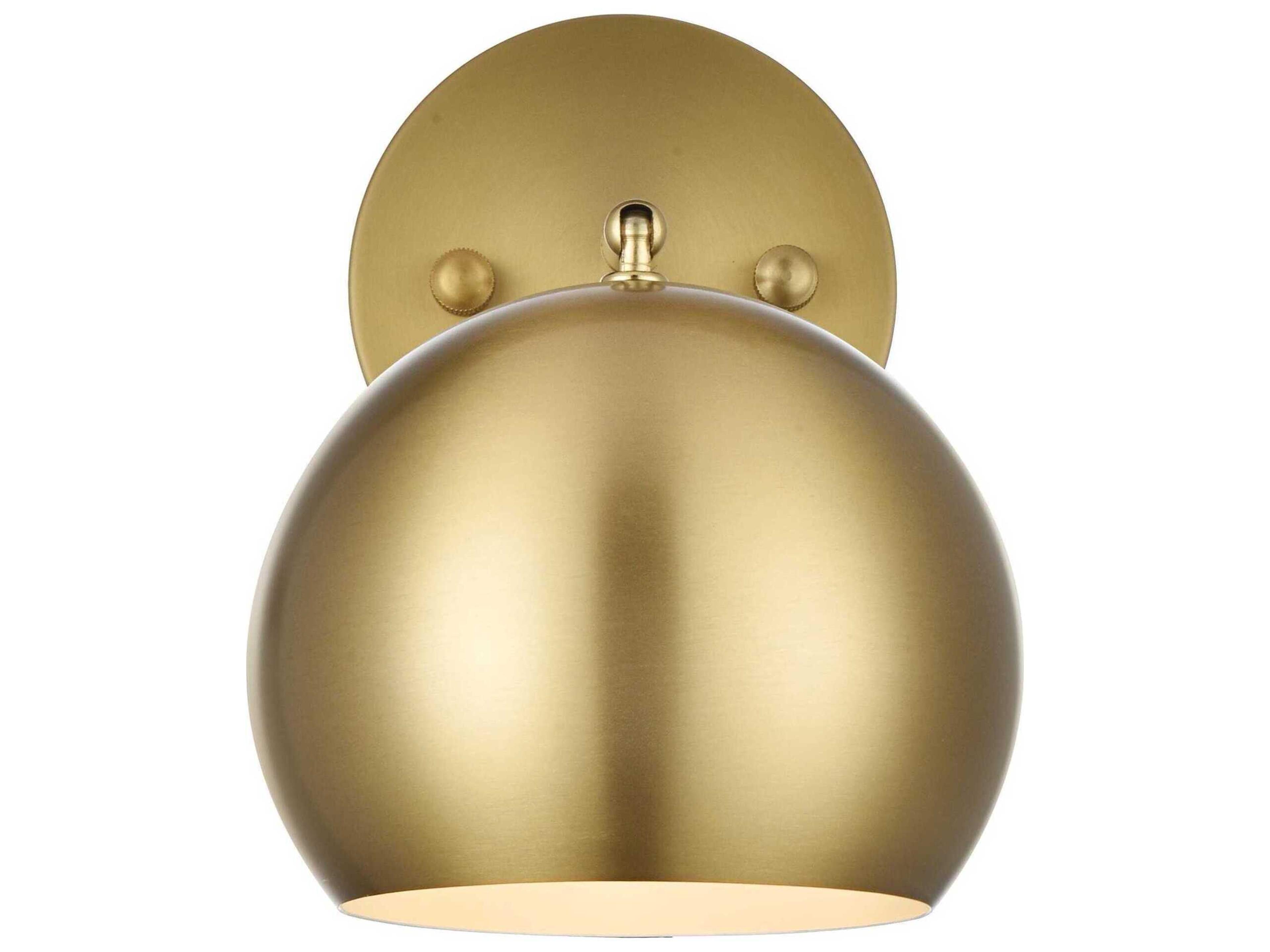 Elegant Lighting Othello 1-Light Satin Gold Wall Sconce