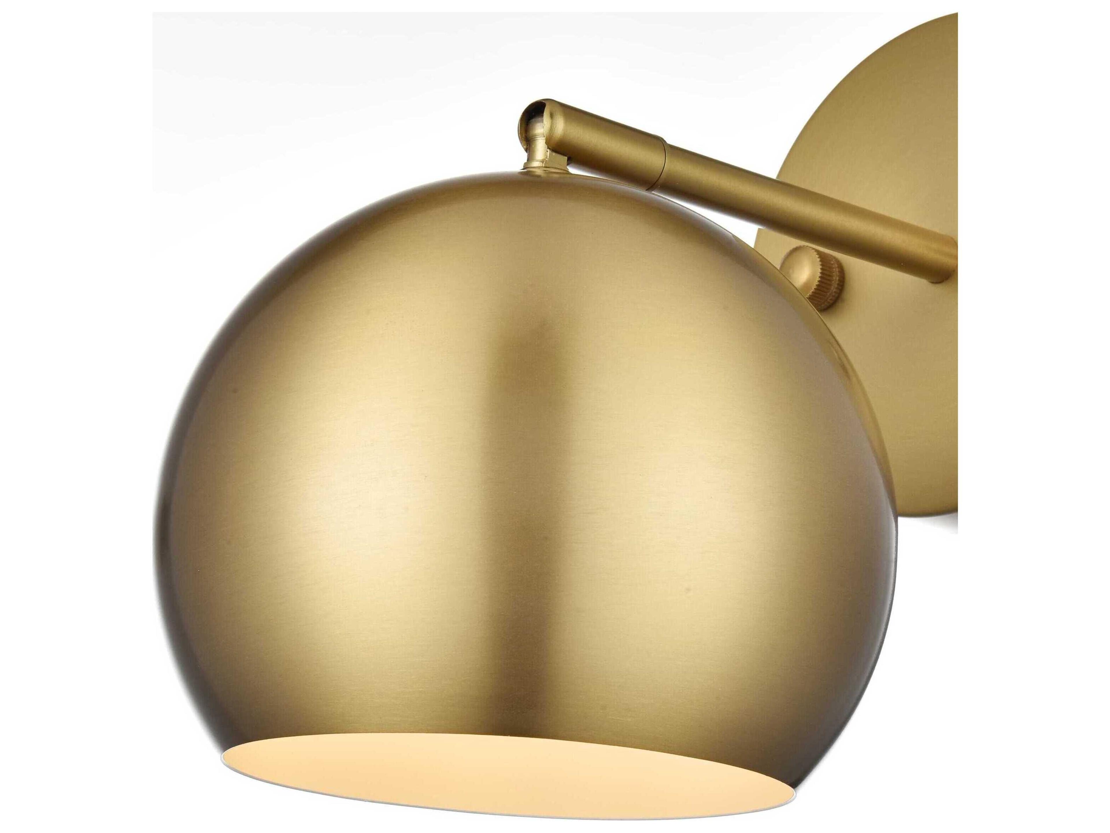 Elegant Lighting Othello 1-Light Satin Gold Wall Sconce
