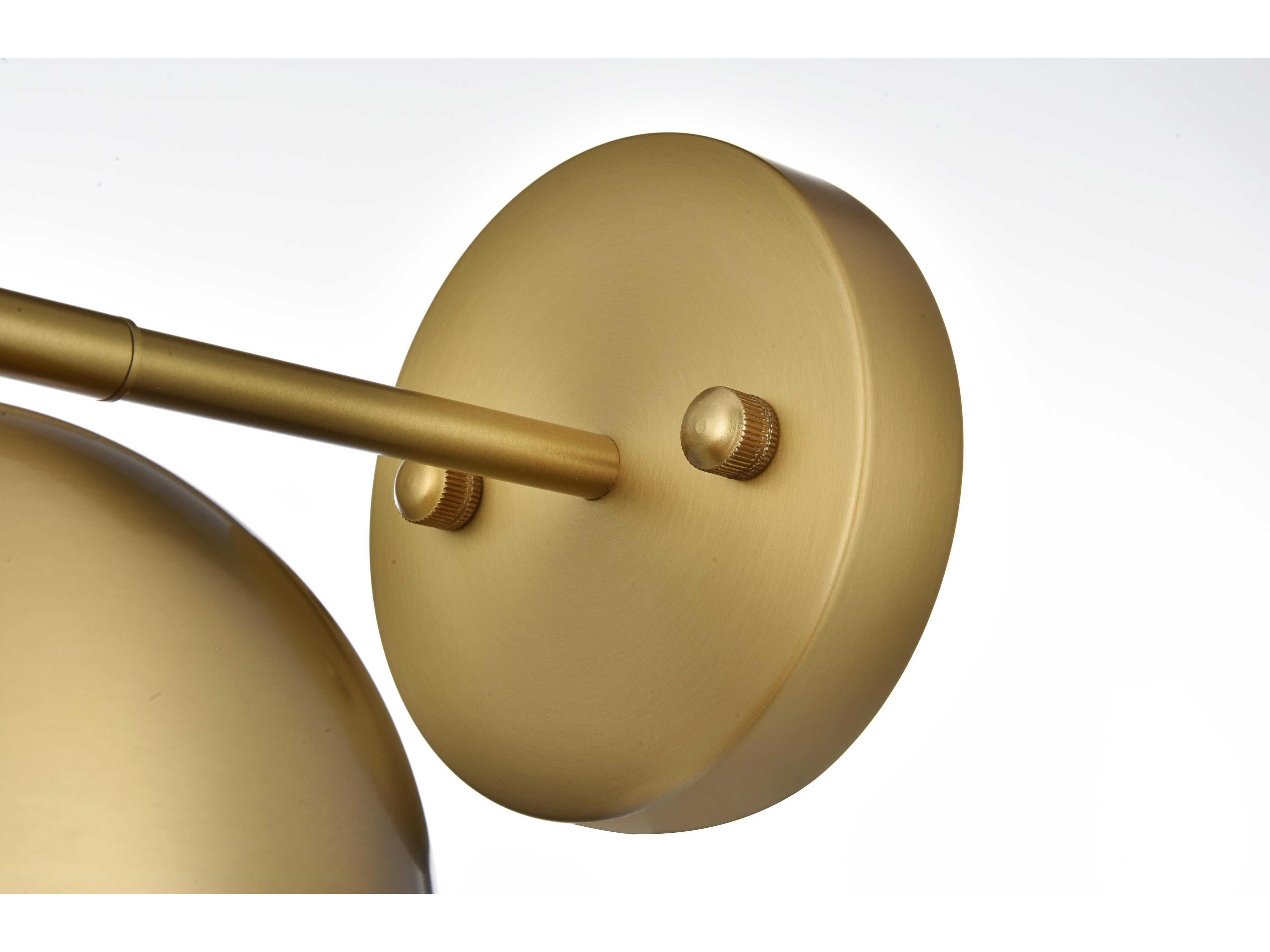 Elegant Lighting Othello 1-Light Satin Gold Wall Sconce