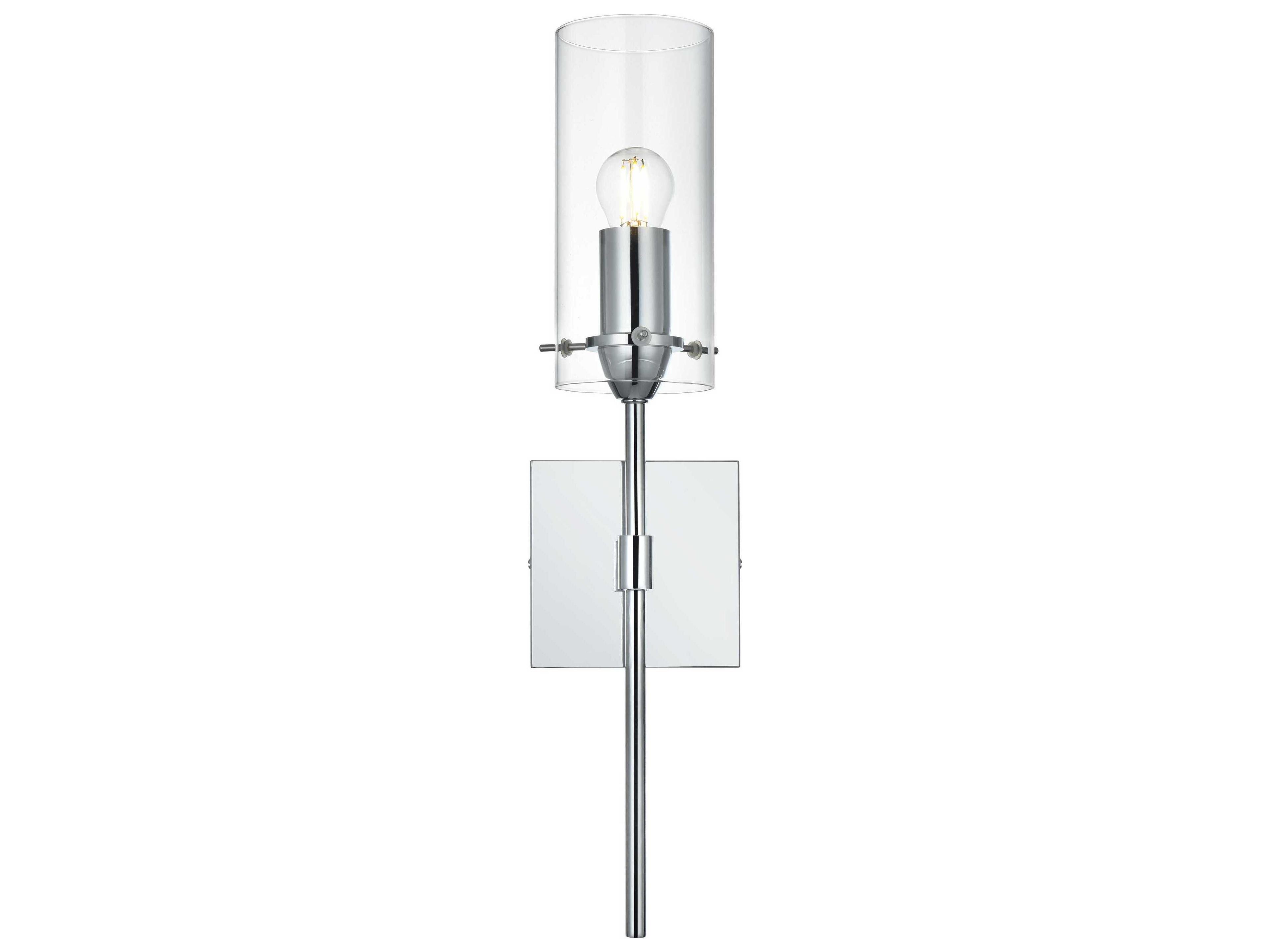Elegant Lighting Elsreth 1-Light Chrome Wall Sconce